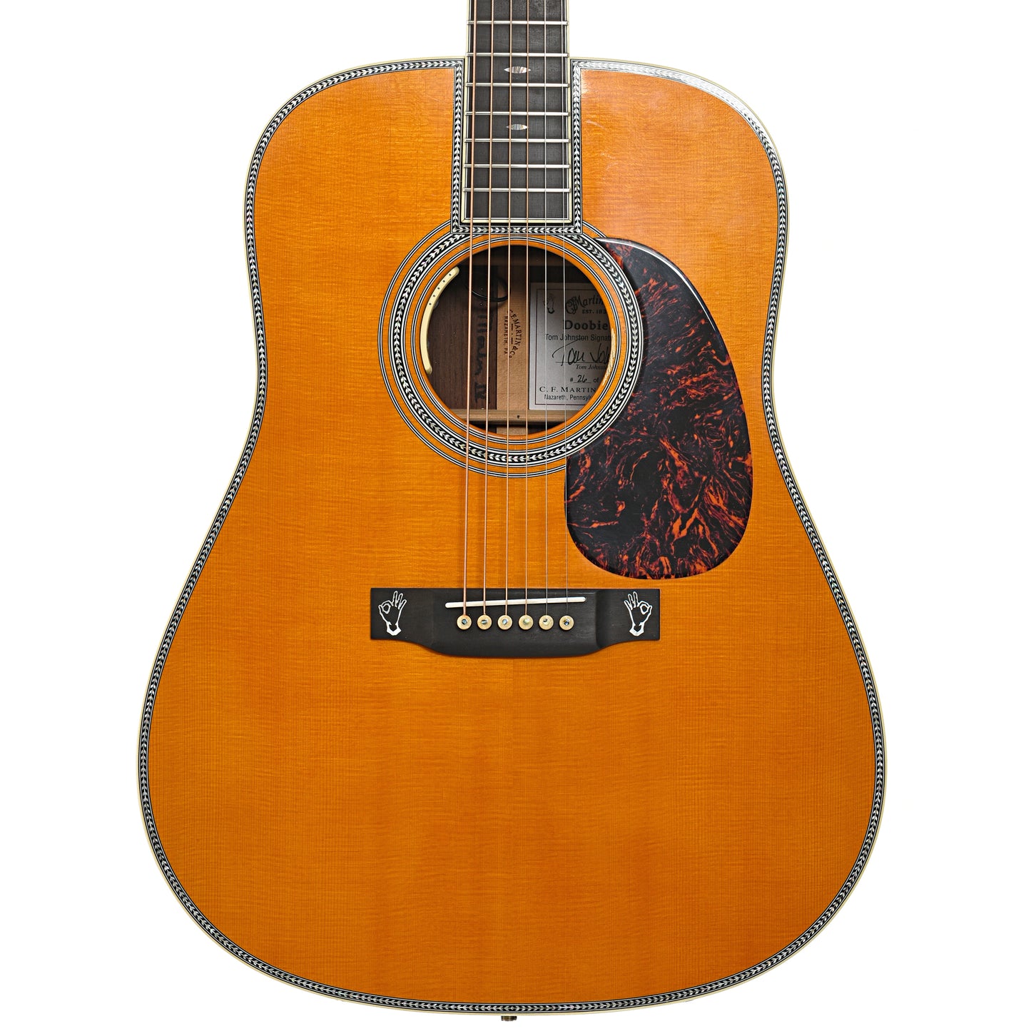 Front of Martin Doobie-42 Tom Johnston Signature Acoustic Guitar (2007)