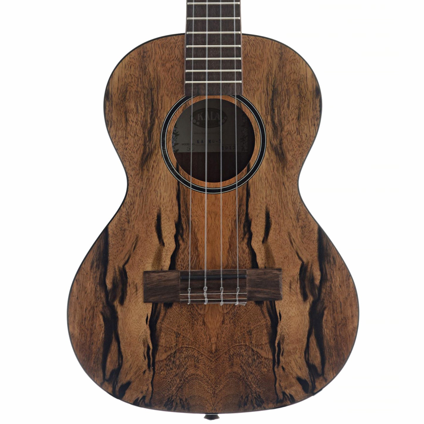 Front of Kala Satin Spalted Mango Tenor Ukulele