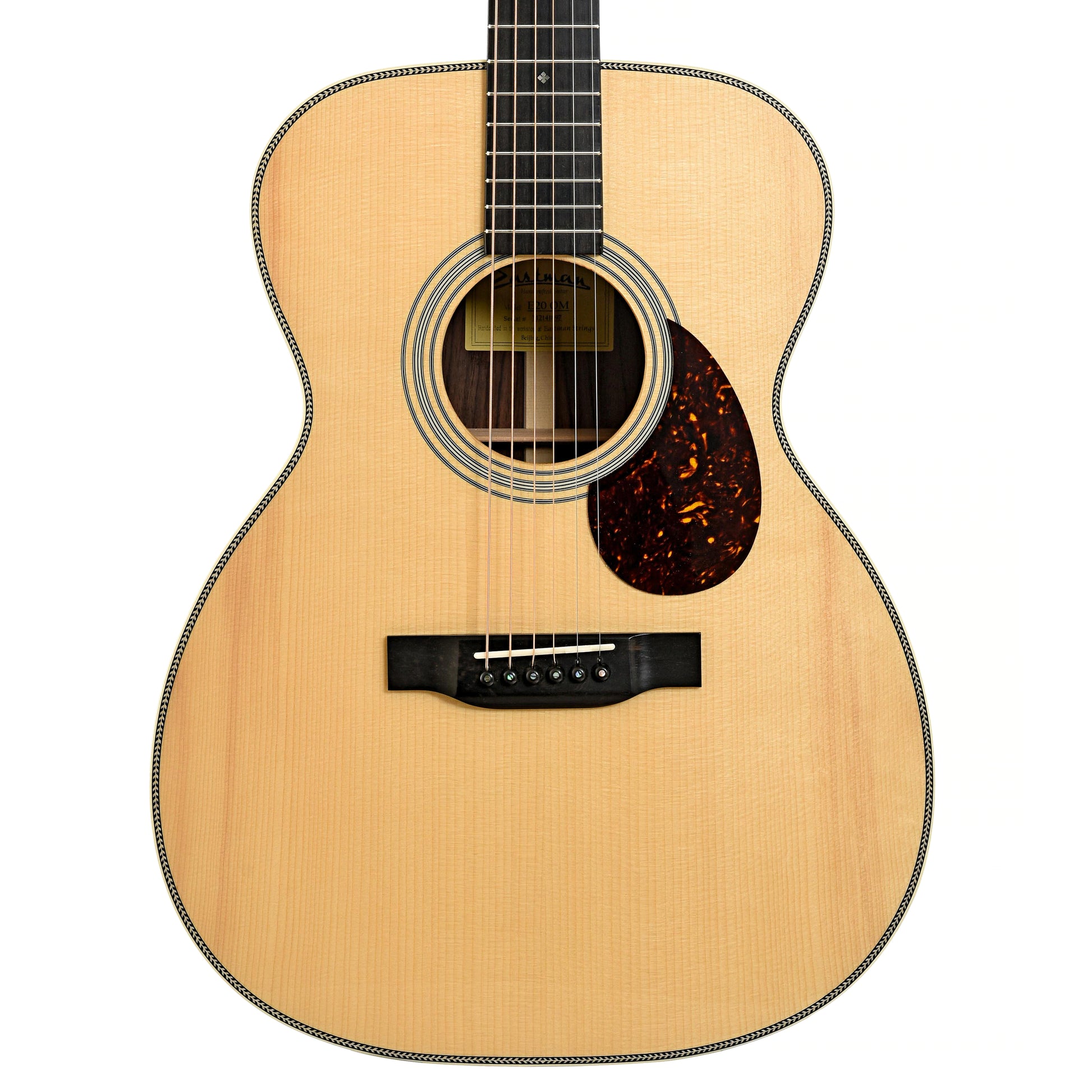 Front of Eastman E20 OM Acoustic Guitar 