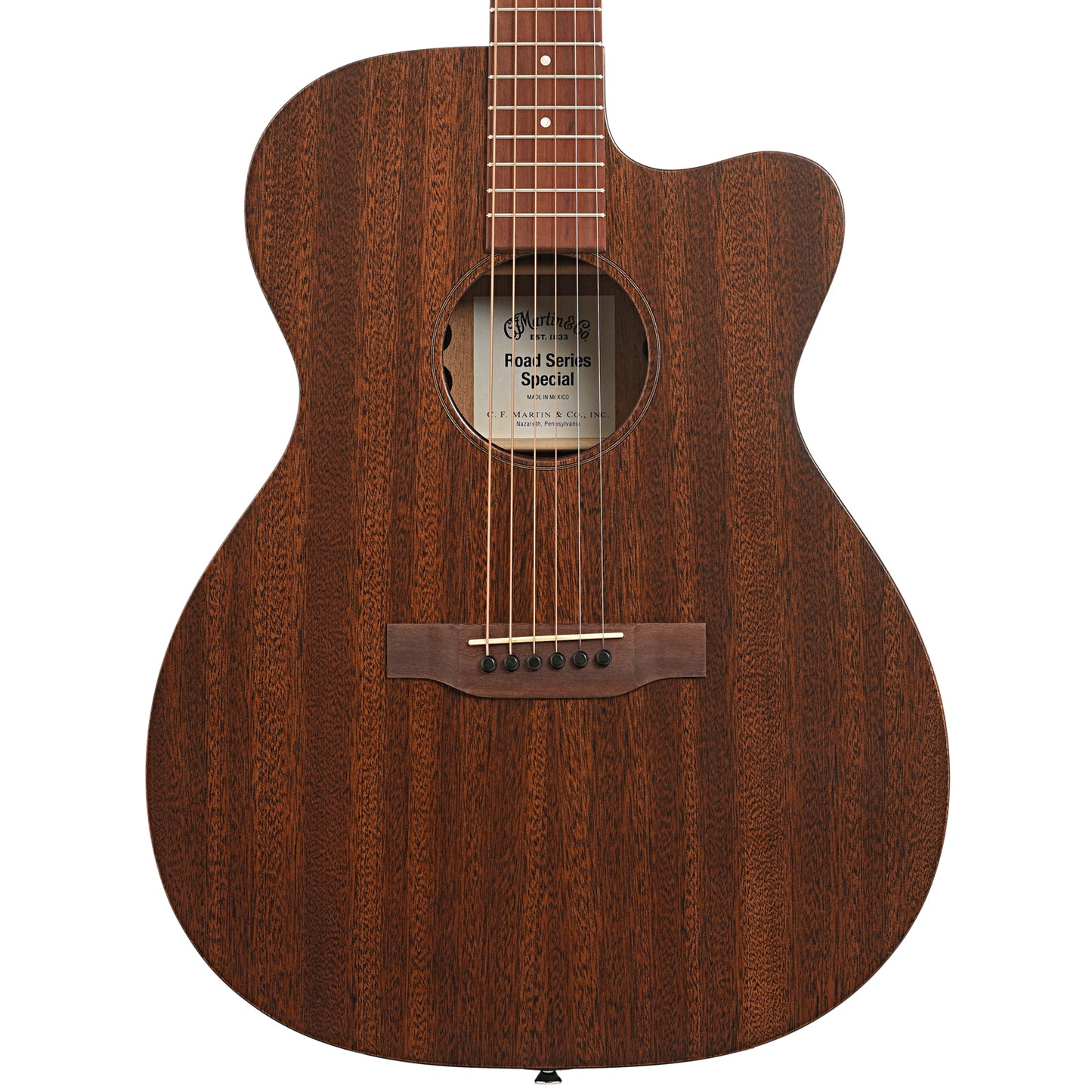 Front of Martin 000C-10E Road Series Acoustic Guitar