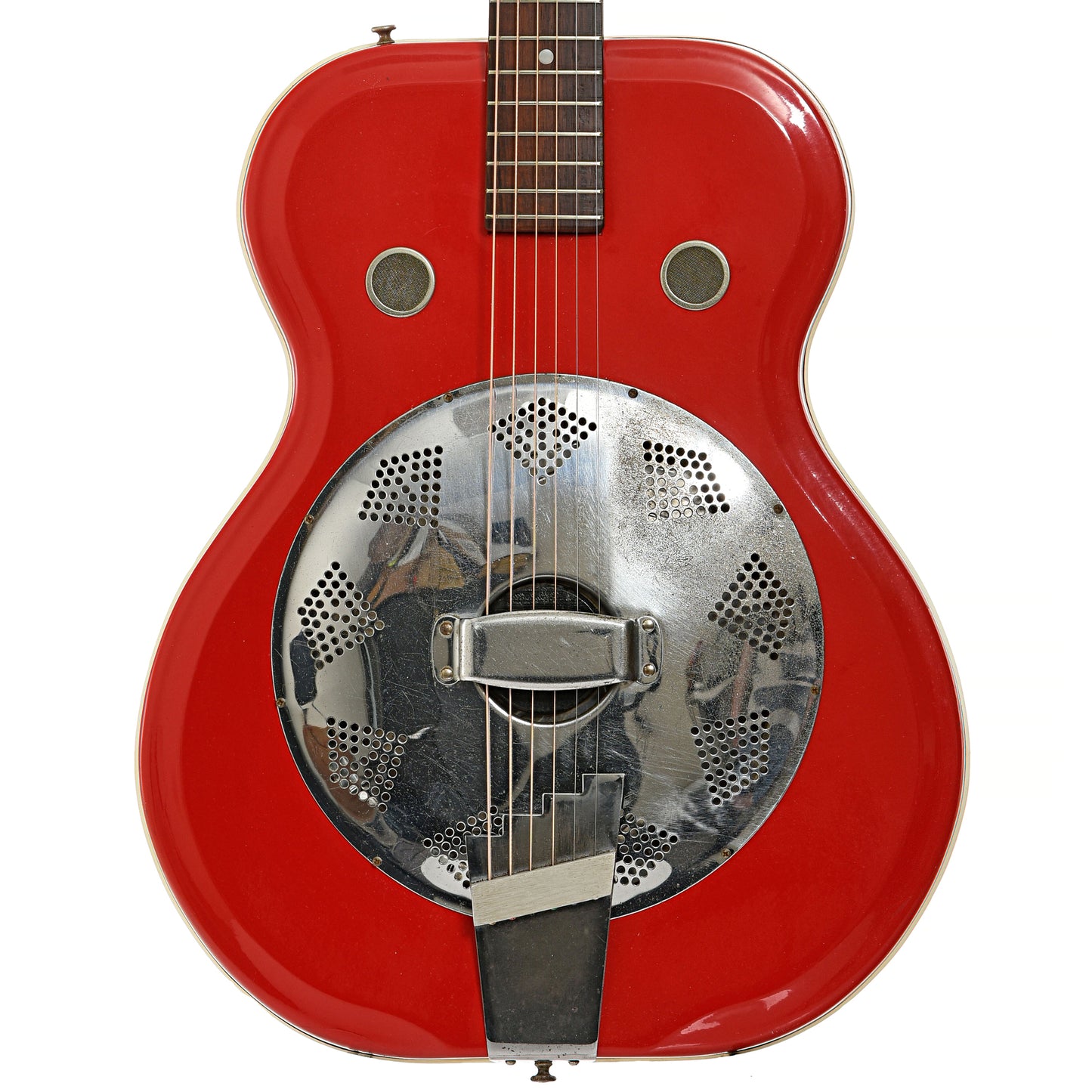 Front of Supro Folkstar Resonator Guitar