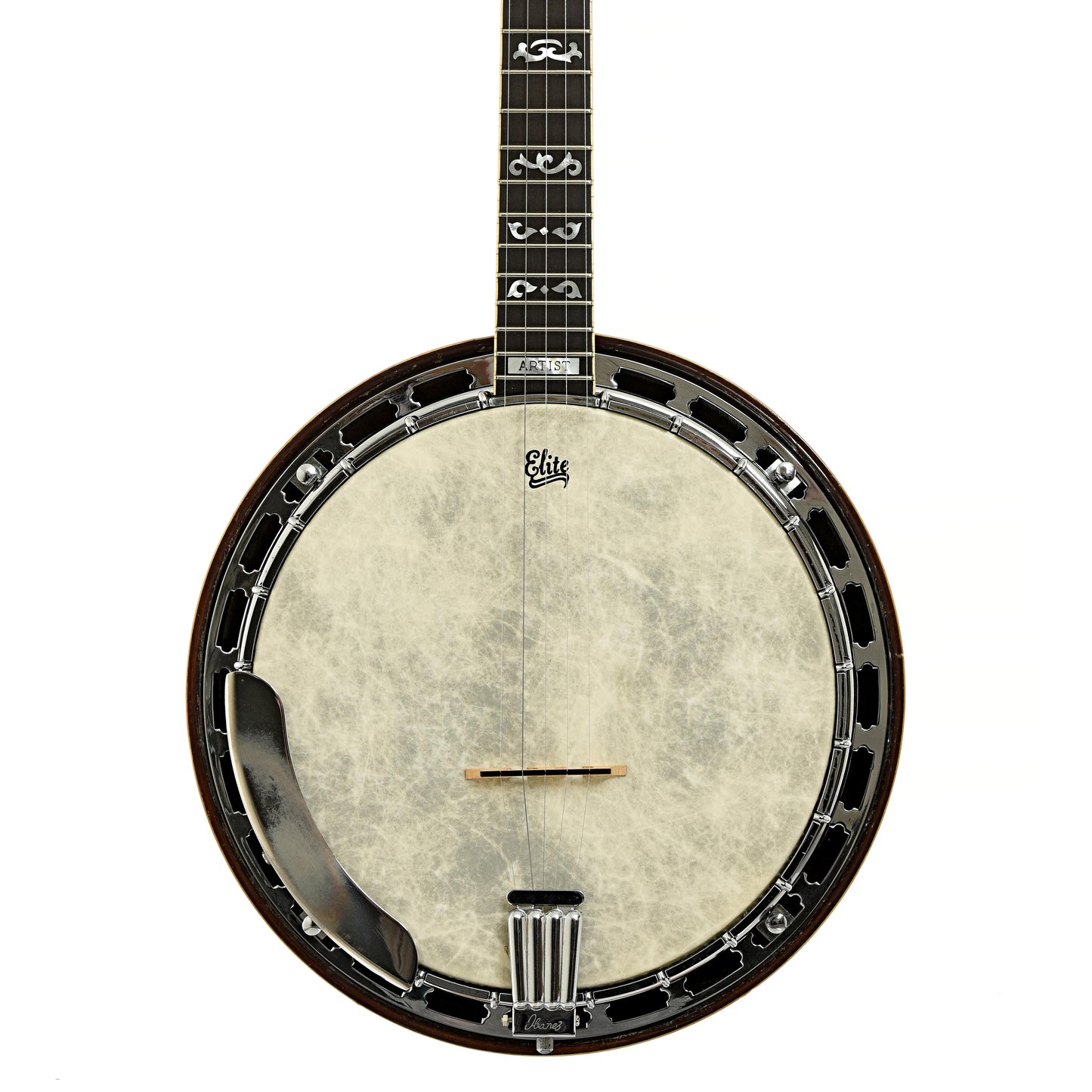 Front of Ibanez Artist Wreath Resonator Banjo