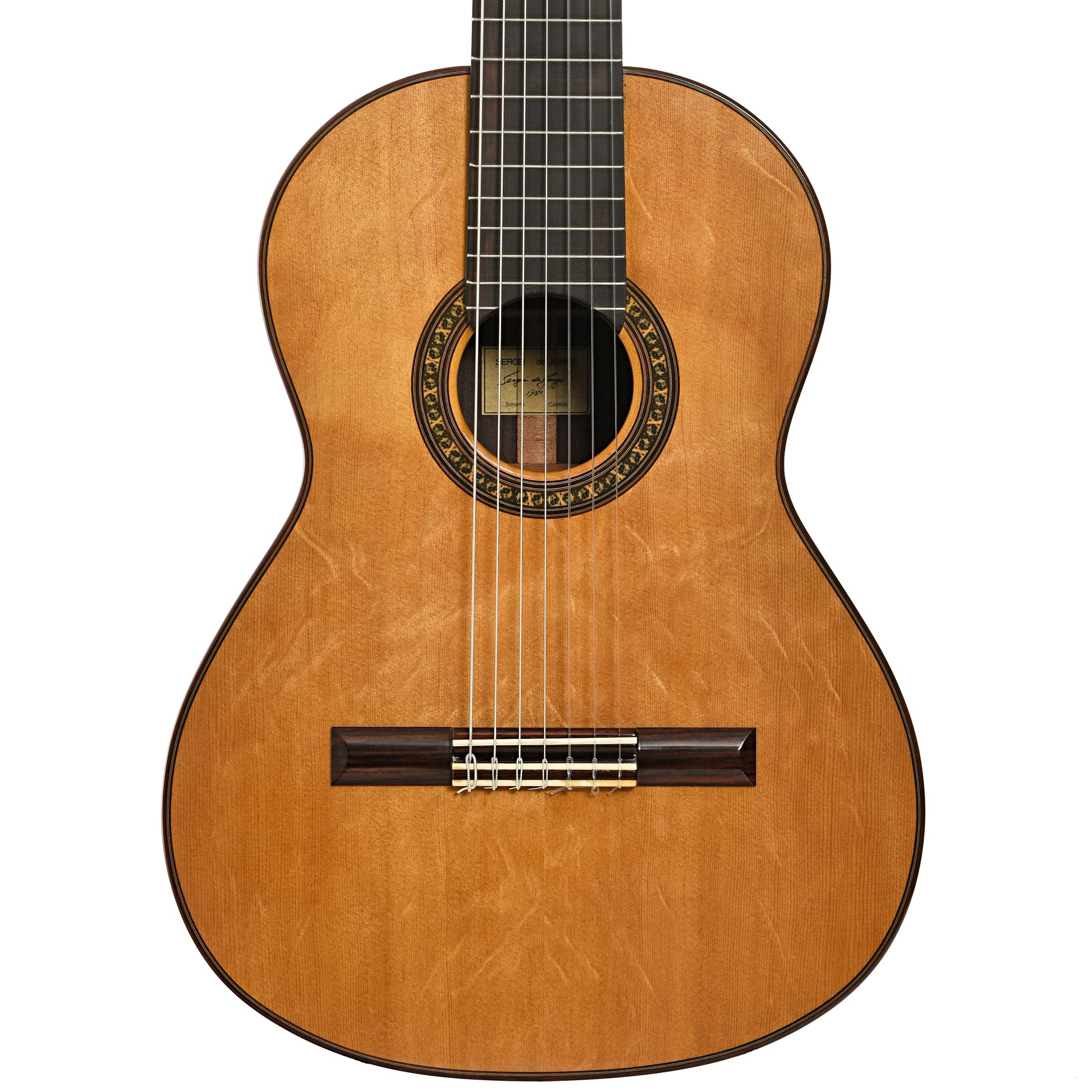 Front of Sergei de Jonge 7-String Classical Guitar (1981)