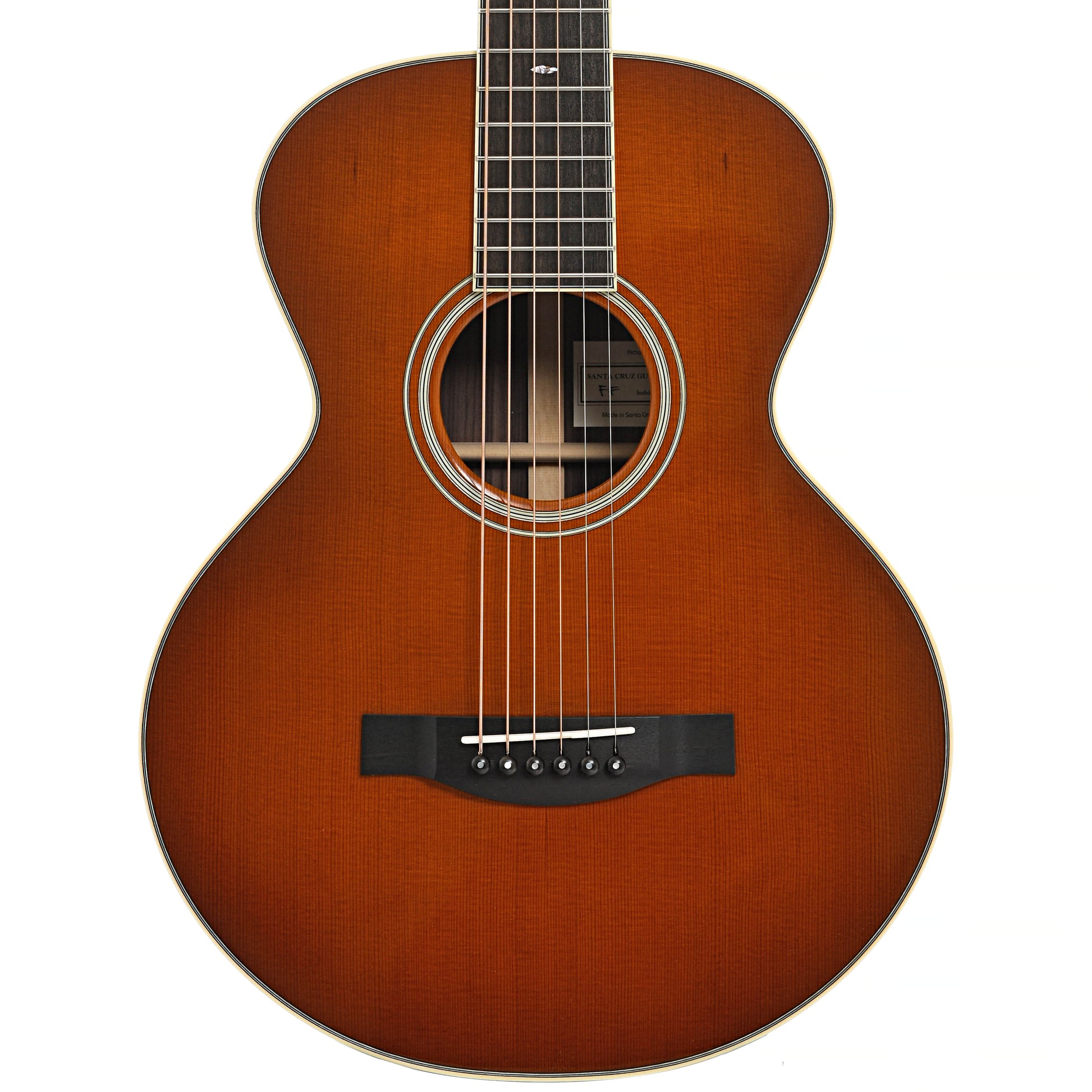 Front of Santa Cruz Custom Firefly Acoustic Guitar