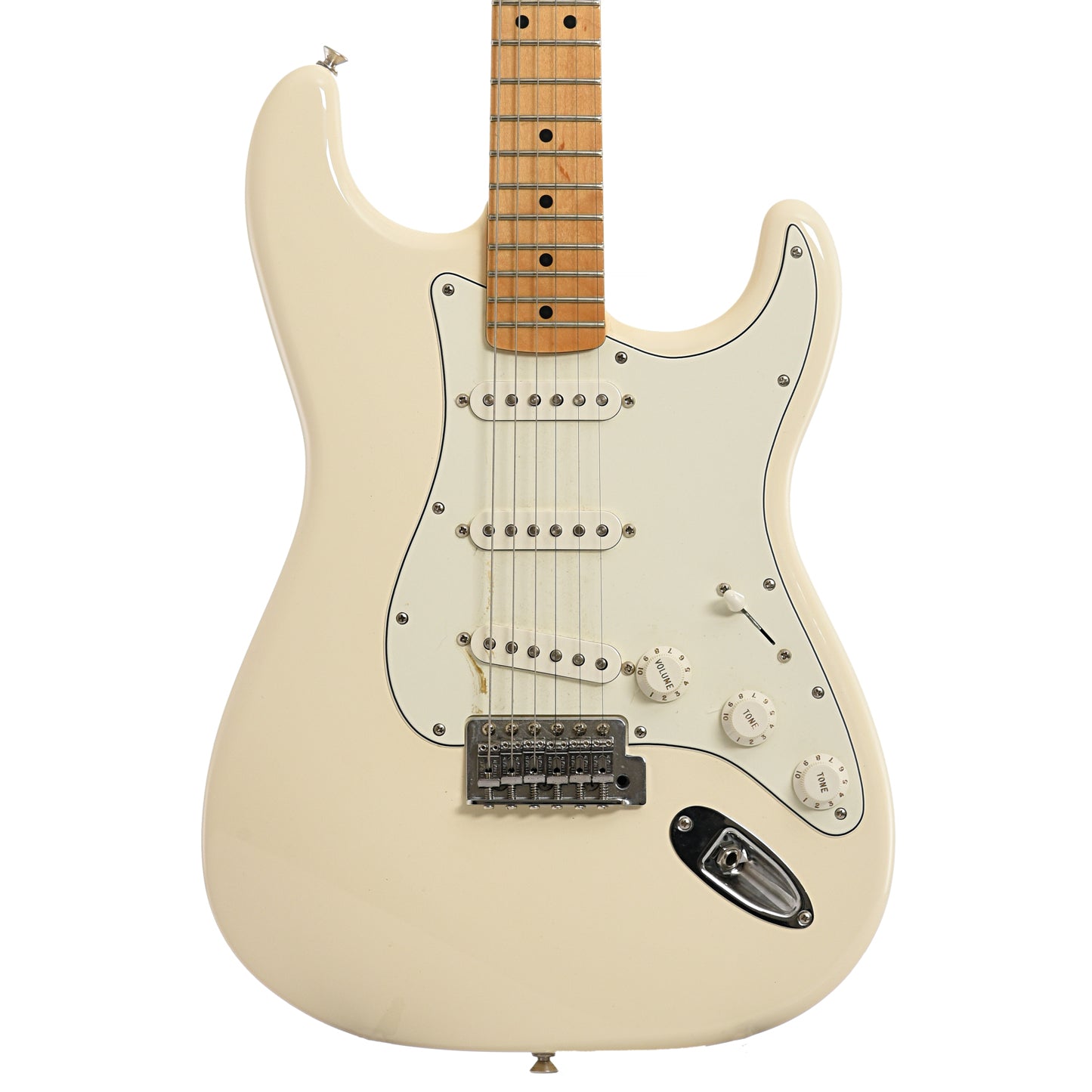 Front of Fender Stratocaster Standard Electric Guitar