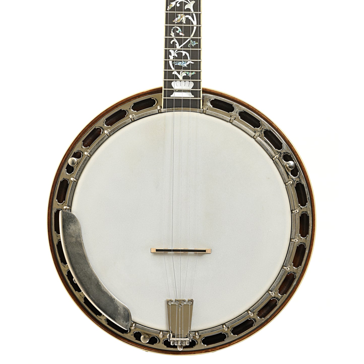 Front of Wildwood Sololist Custom Resonator Banjo (c.2008)