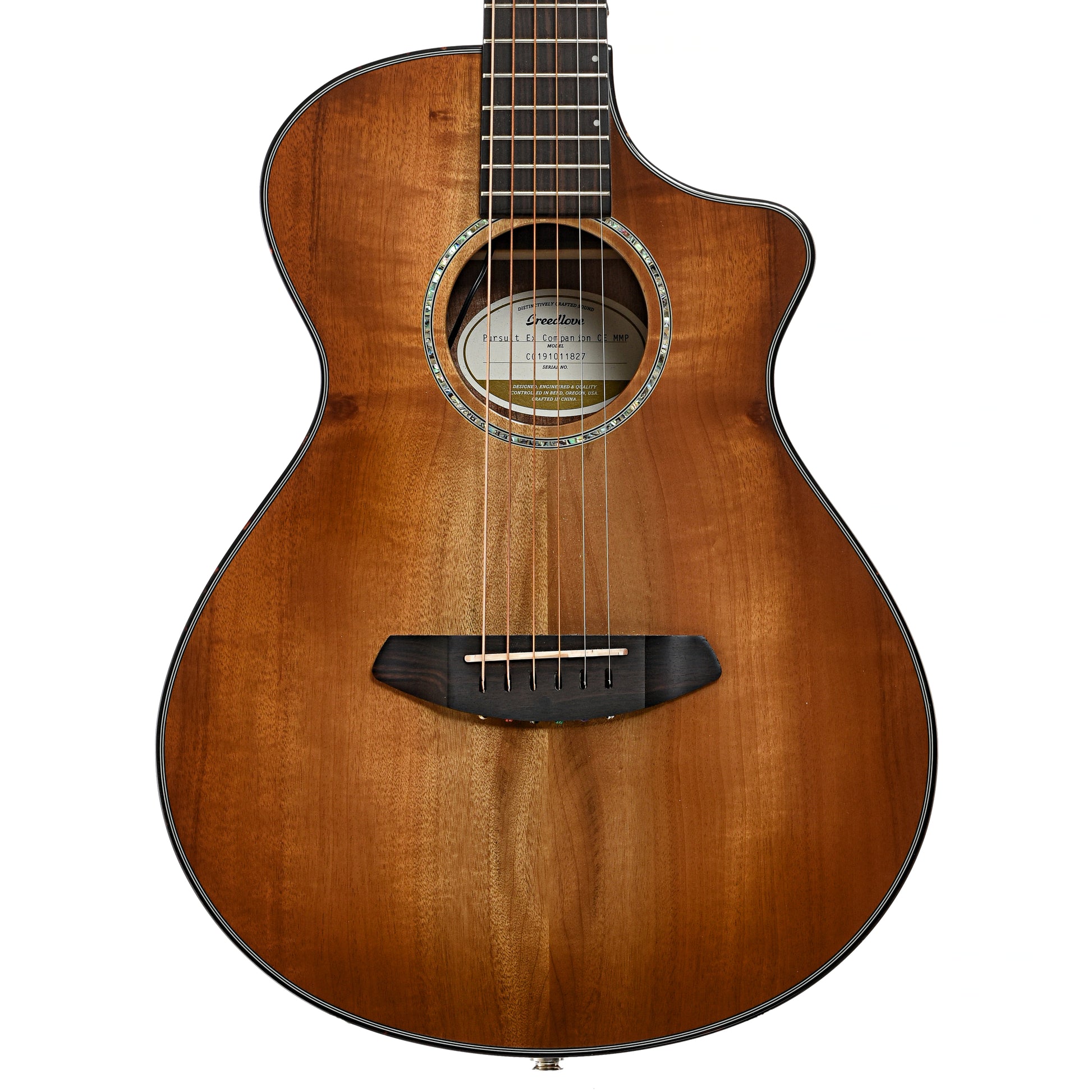 Front of Breedlove Pursuit EX Companion CE MMP