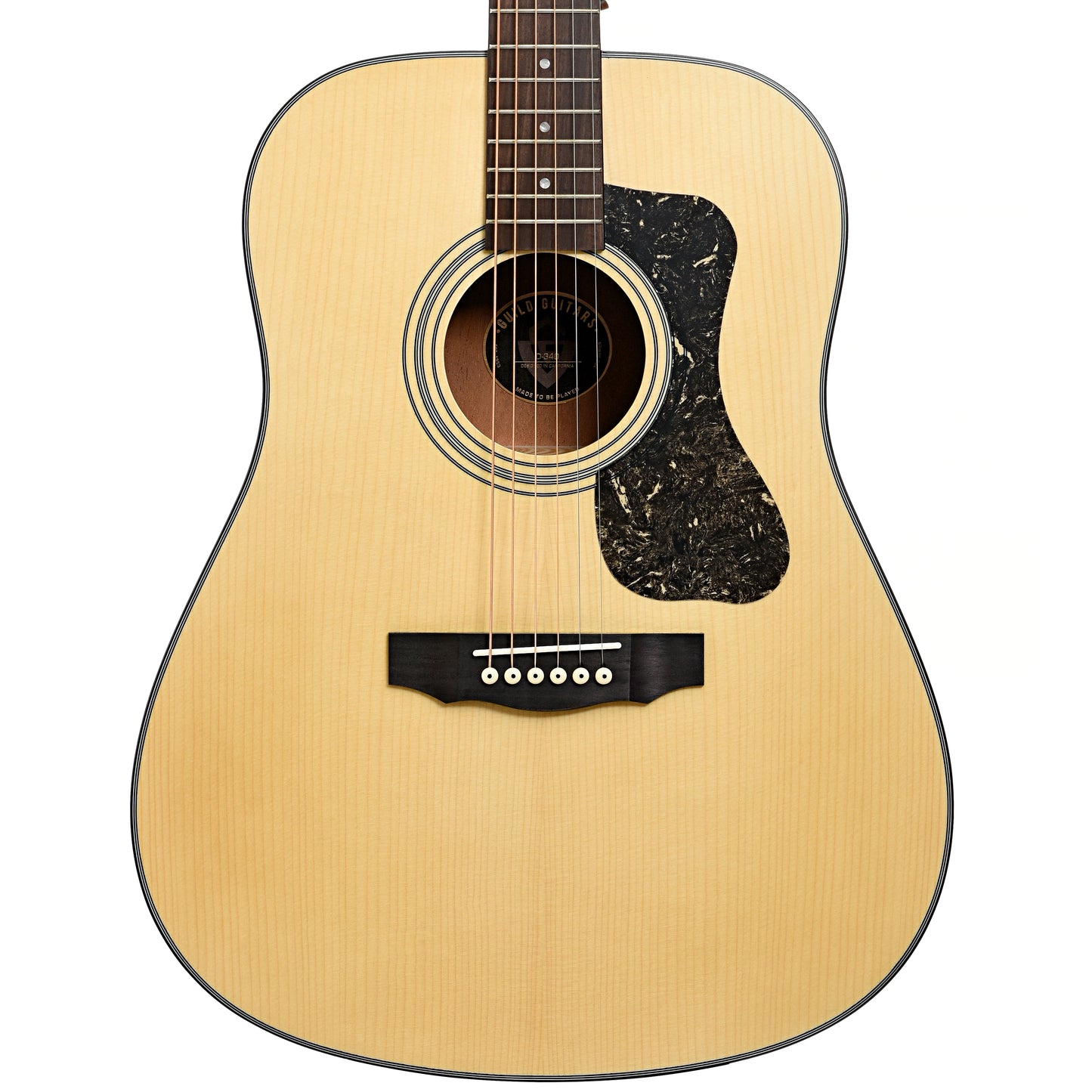 Front of Guild 300 Series D-340 Acoustic Guitar