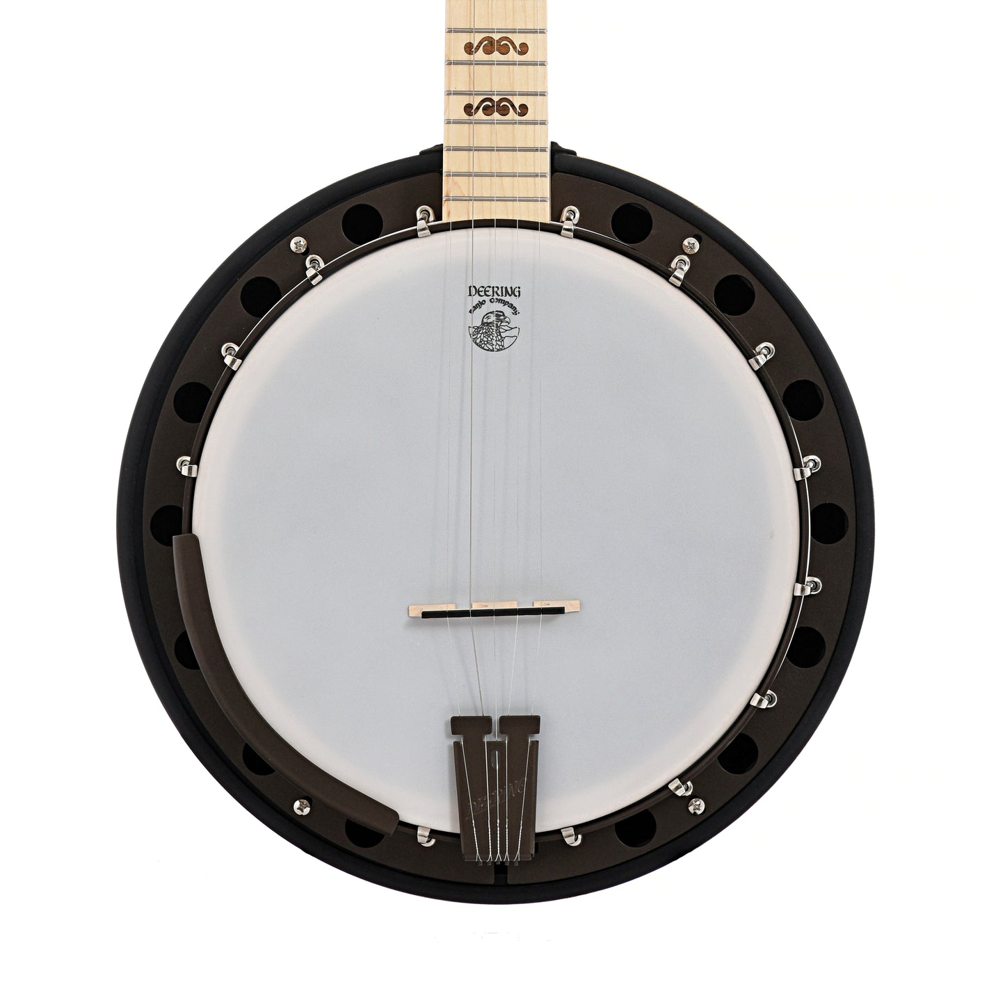 Front of of Deering Goodtime 2 Limited Edition Bronze Resonator Banjo, Shopworn