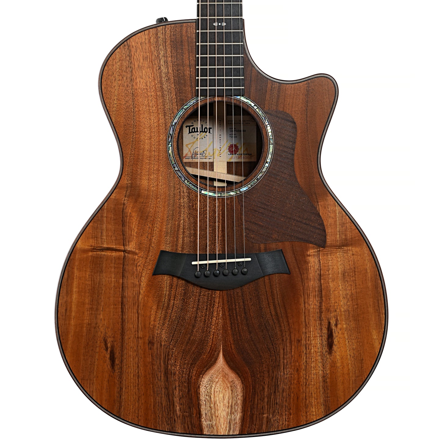 front of Taylor 724ce Acoustic Guitar