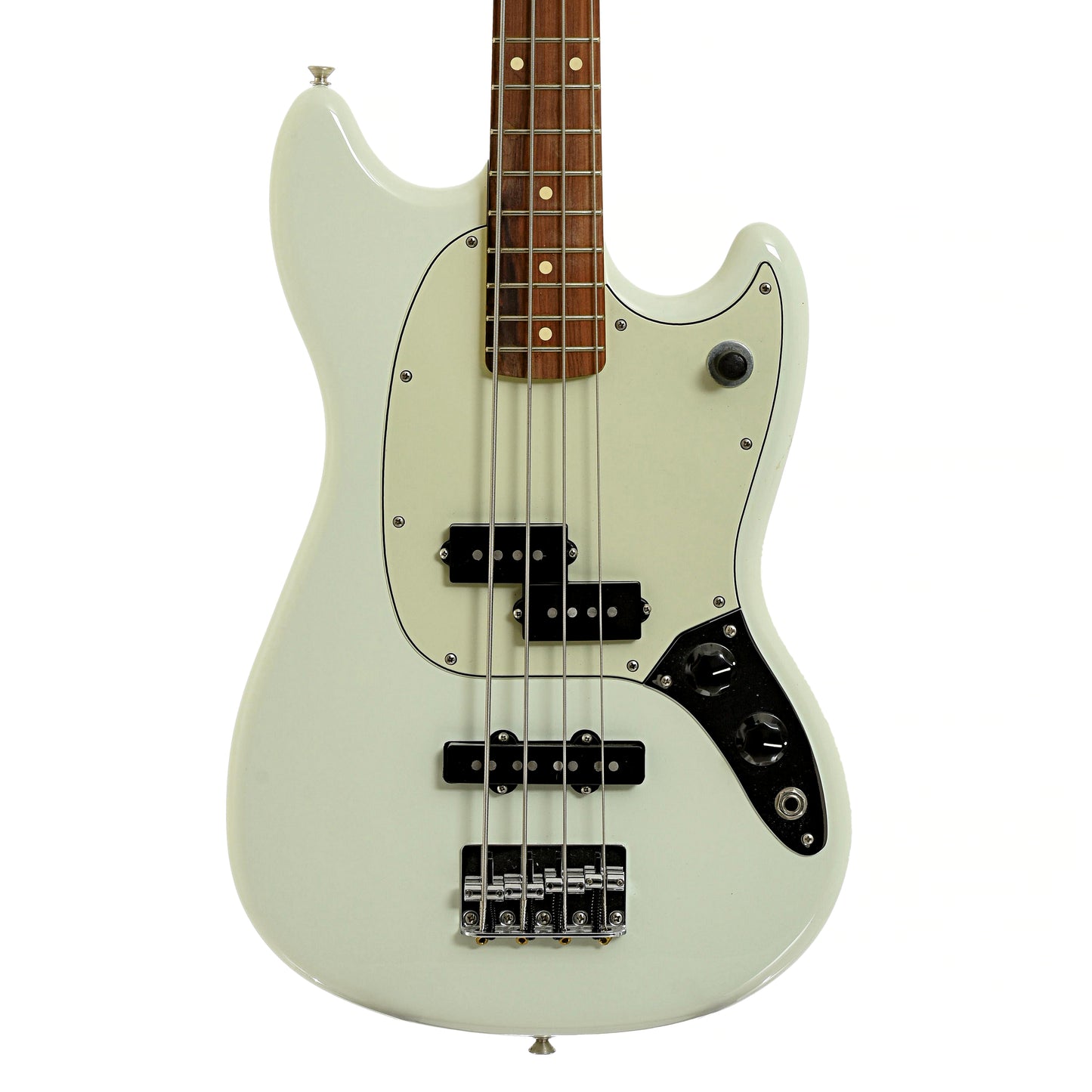 Front of Fender PJ Mustang Bass