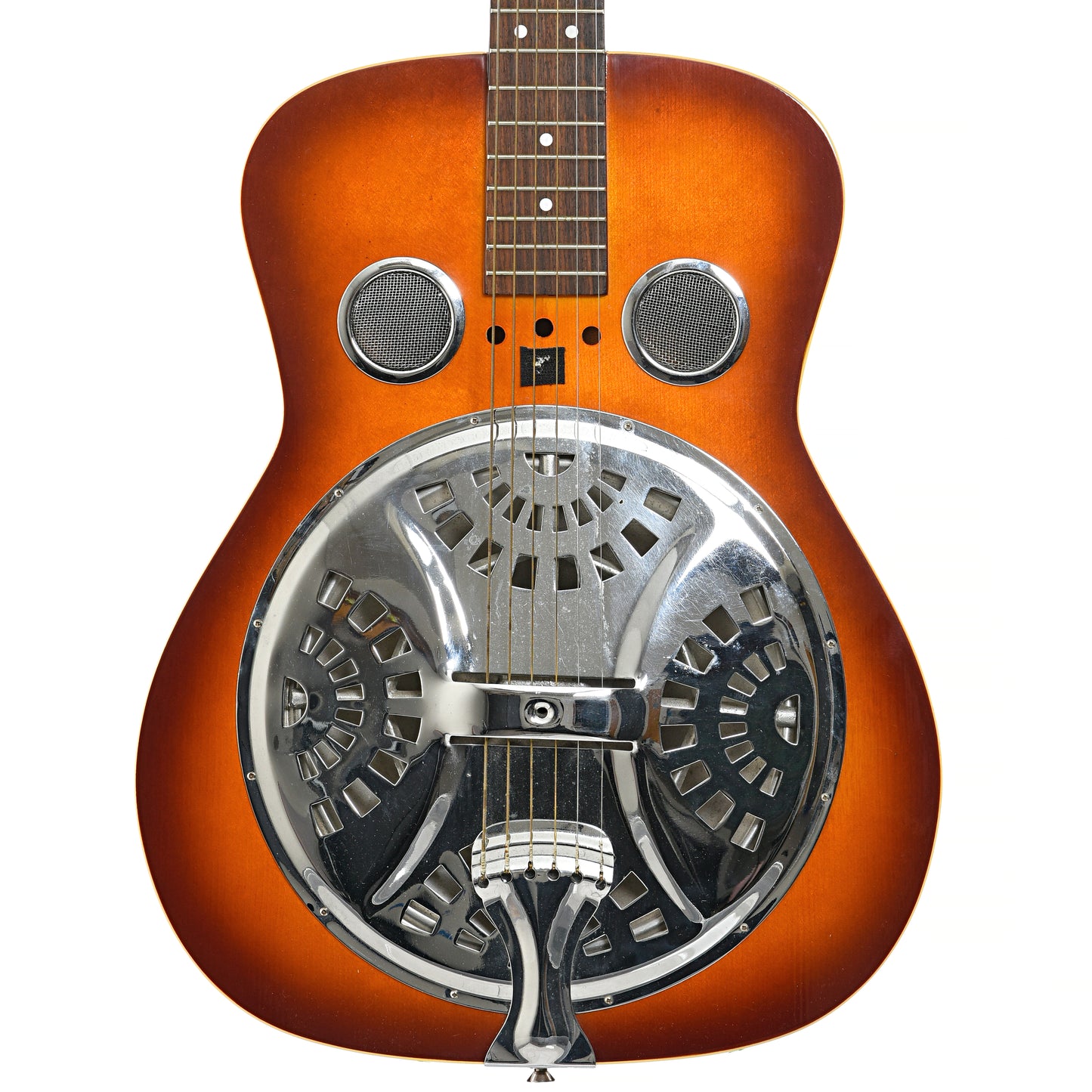 Front of Morrell MD1 Squareneck Resonator Guitar (1990s)