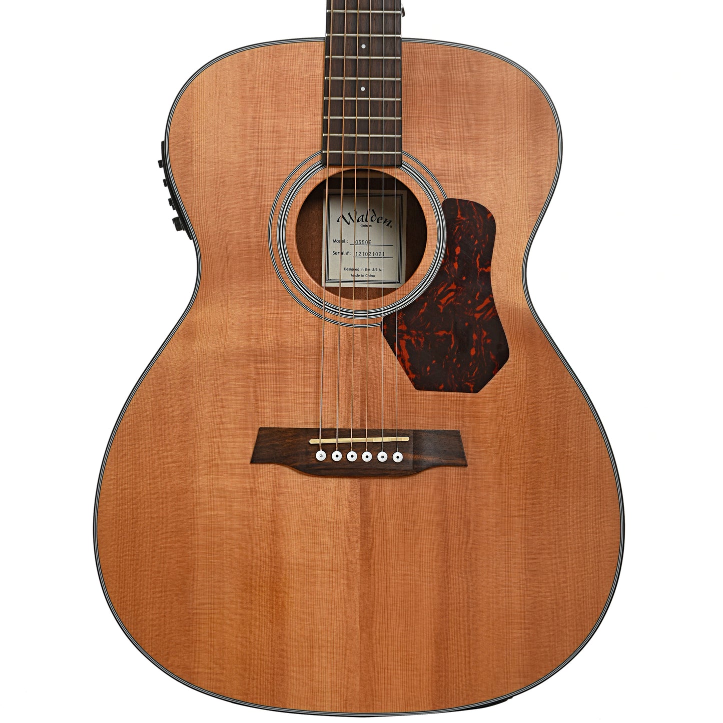 front of Walden 0550E Acoustic Guitar