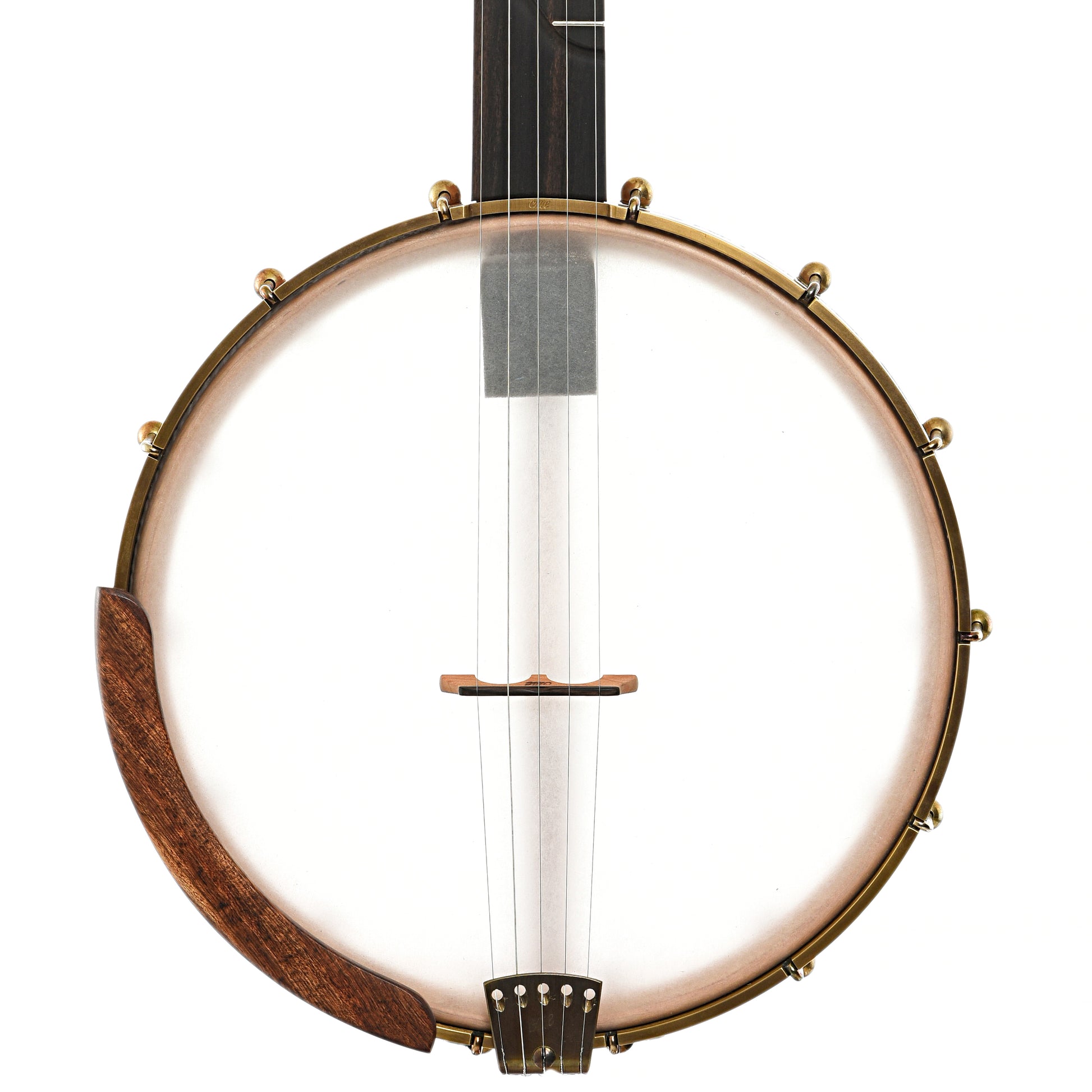 Front of Ome Tupelo Openback Banjo, 12" Rim, Cherry