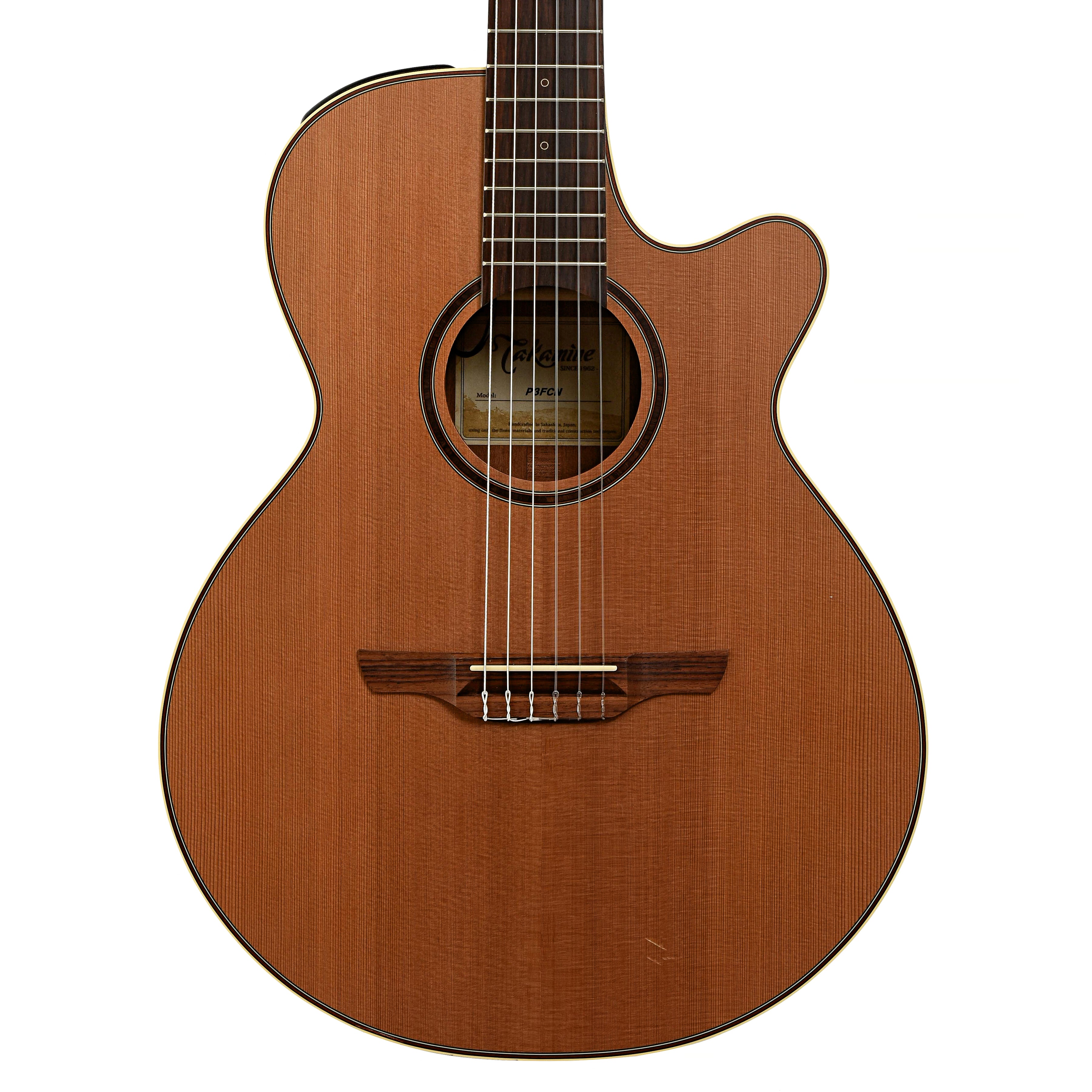 Takamine P3FCN Nylon String Acoustic Electric Guitar 2017 Elderly Instruments