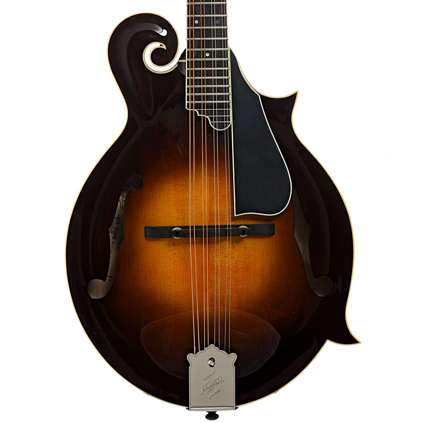 Front of Northfield Workshop NFB-F5AWN Master Model Big Mon Mandolin, Wide Nut