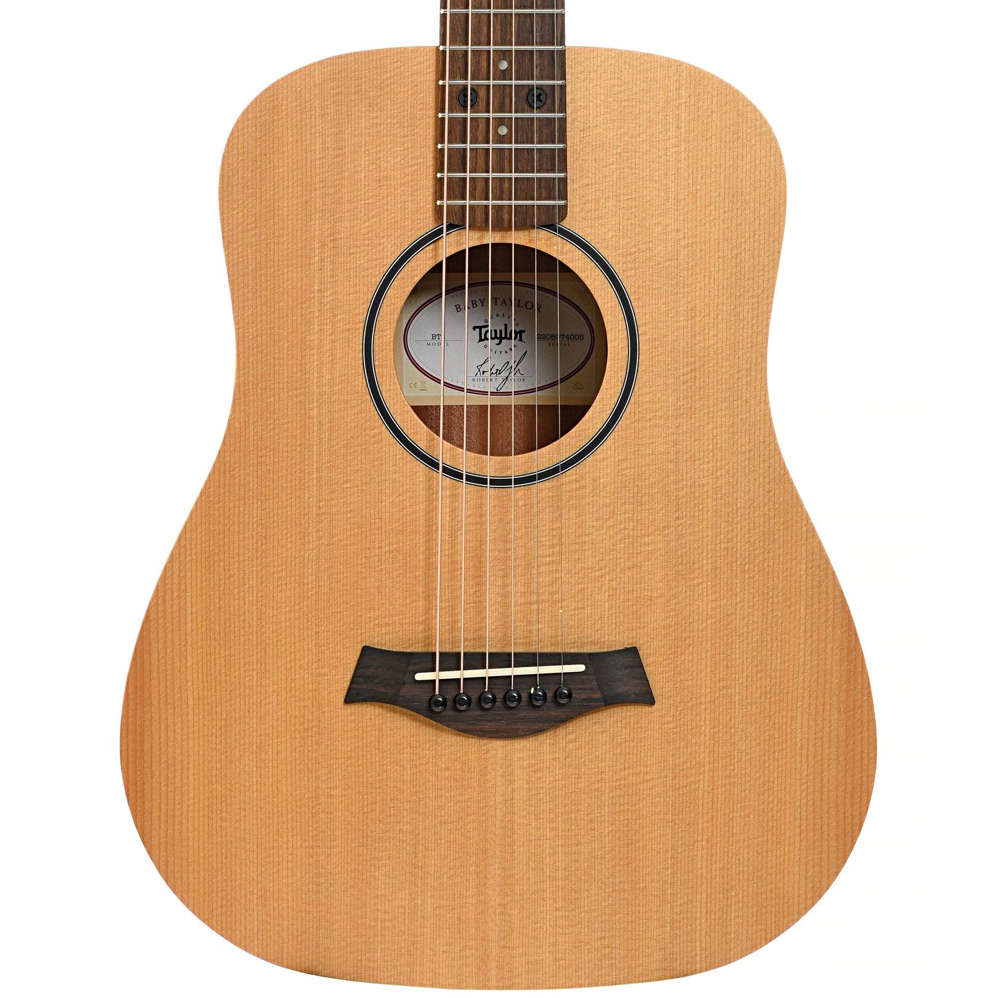 Front of Taylor BT1 Baby Taylor Acoustic Guitar