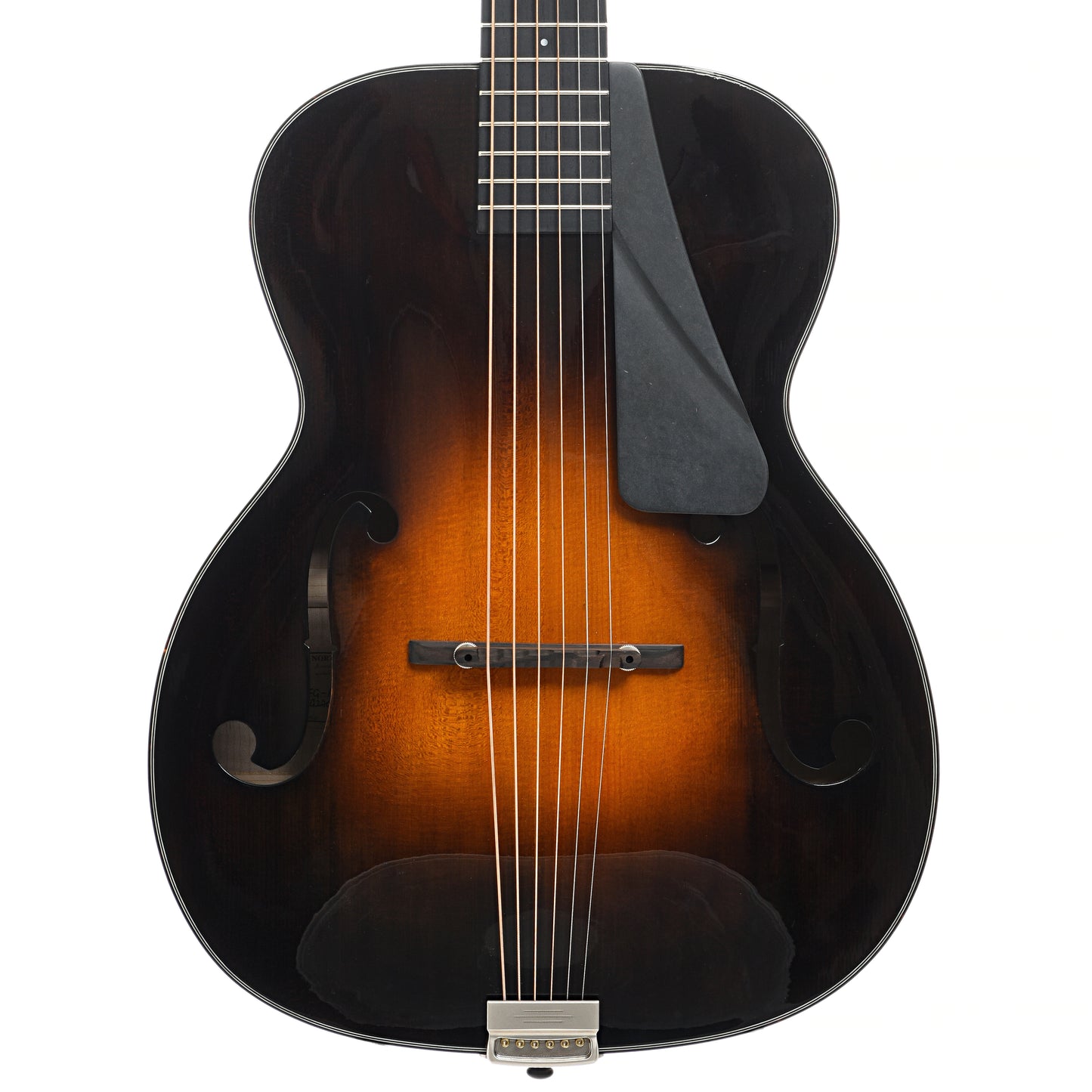 Front of Northfield "The Rival" Archtop Acoustic Guitar, Antique Cremona Sunburst