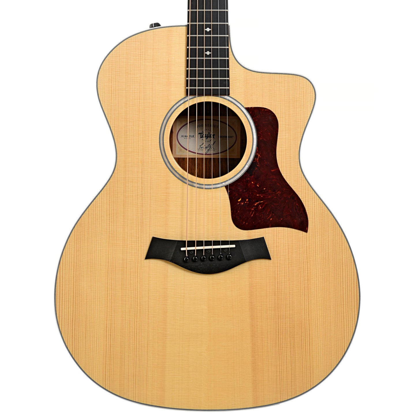 Front of Taylor 214ce DLX  Acoustic-Electric Guitar