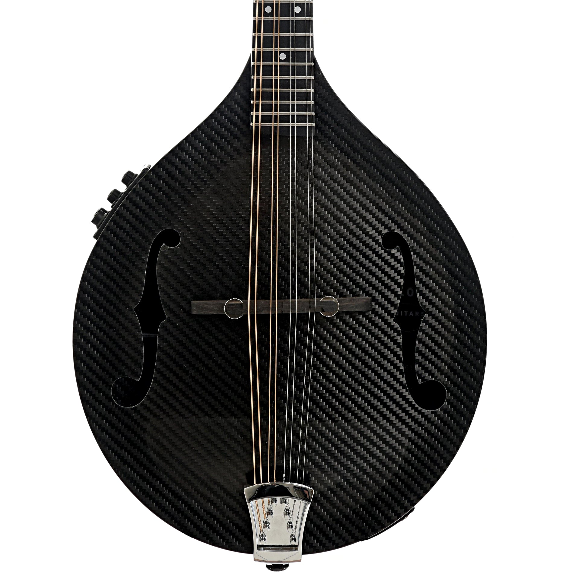 Front of KLOS Carbon Fiber Acoustic-Electric Mandolin with Active EQ A-Style