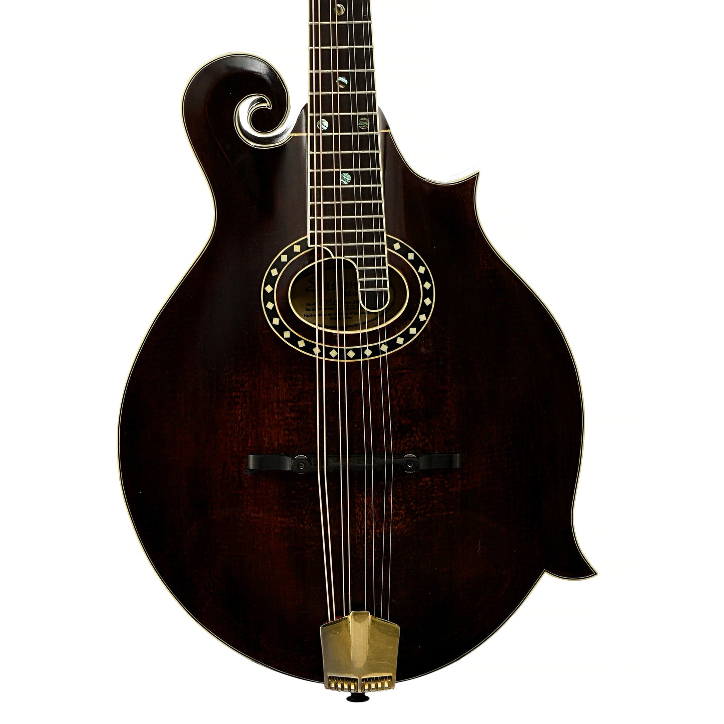 Front of Eastman MD814 F-Style Mandolin