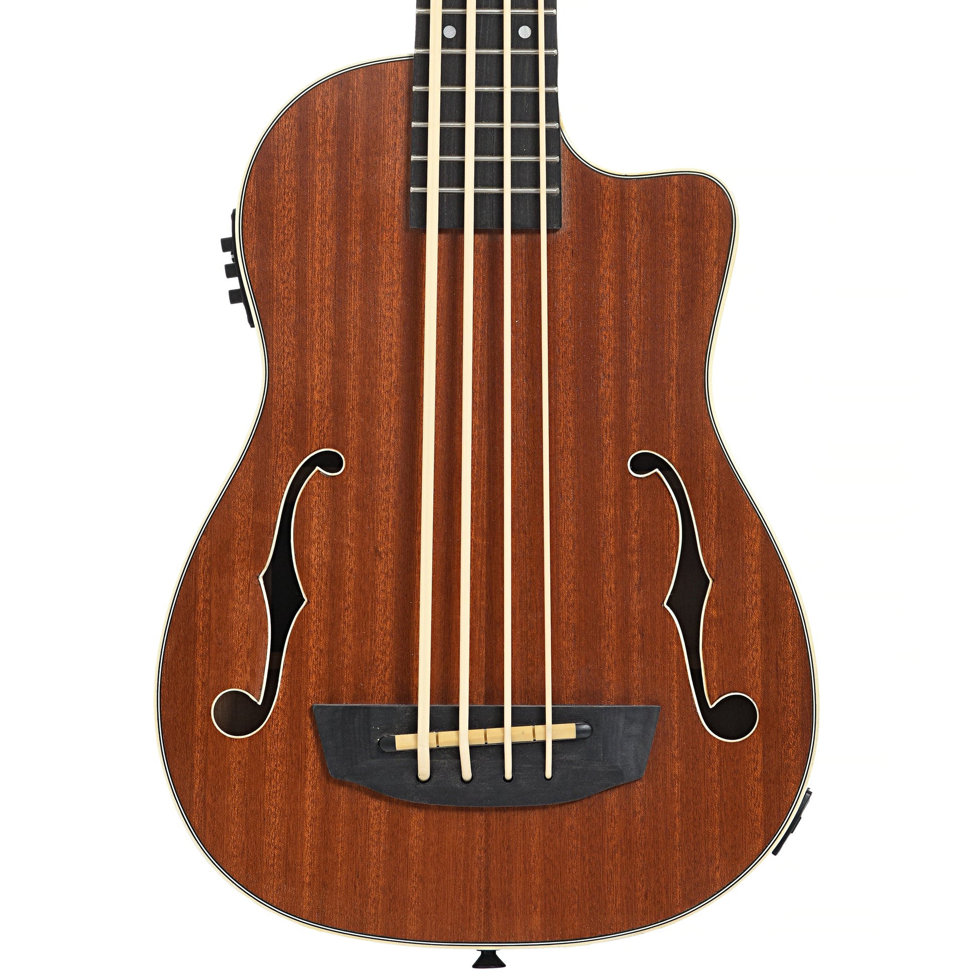 Front of Kala U-Bass Journeyman Fretted Mini-Bass (2020)