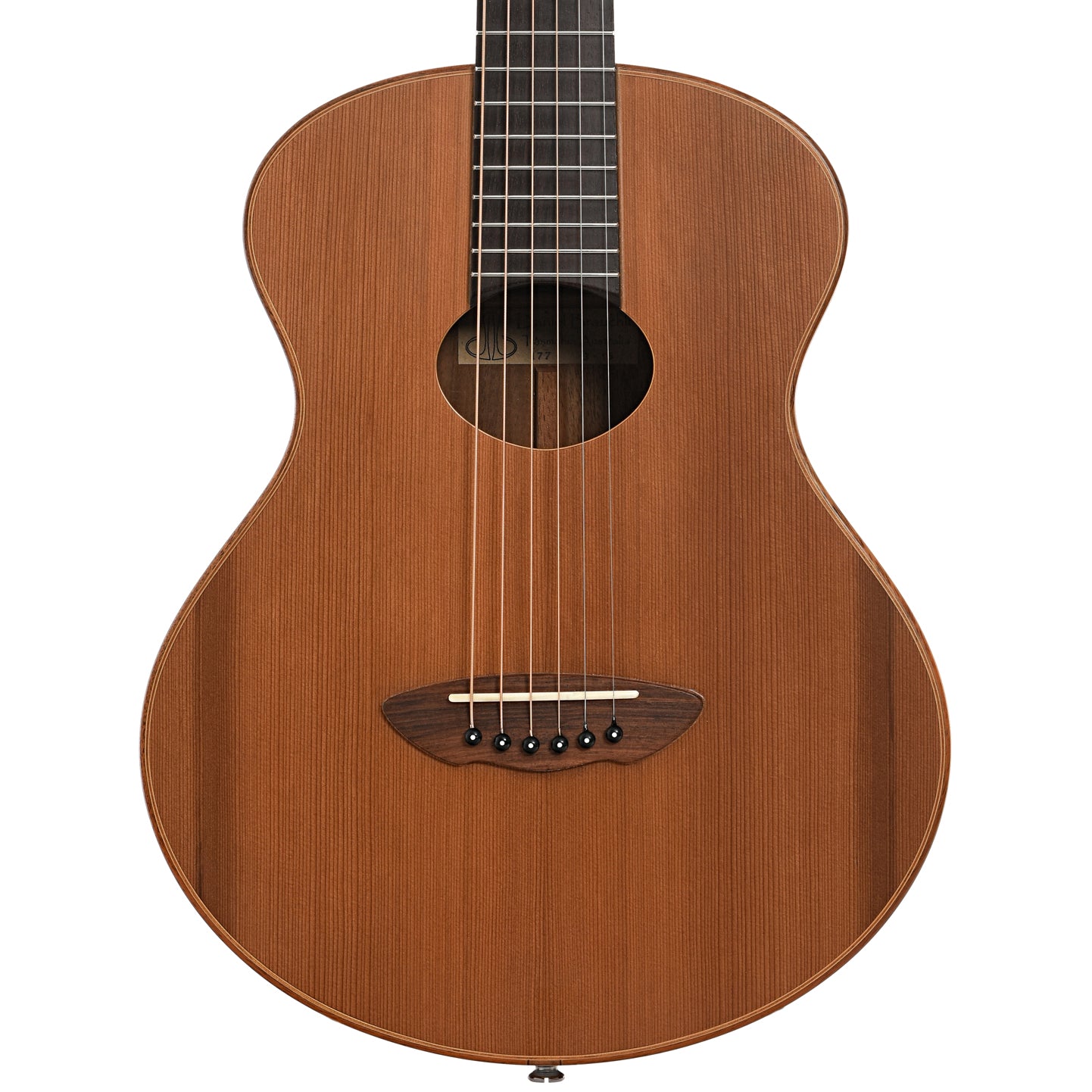 Front of Daniel Brauchli Tasmania 3/4 Size Guitar (2015)