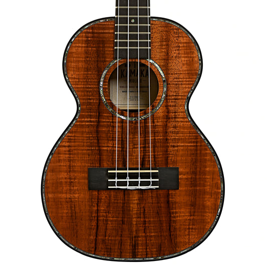 Front of Kamaka HF-3 D2I Deluxe 2 Tenor Ukulele 