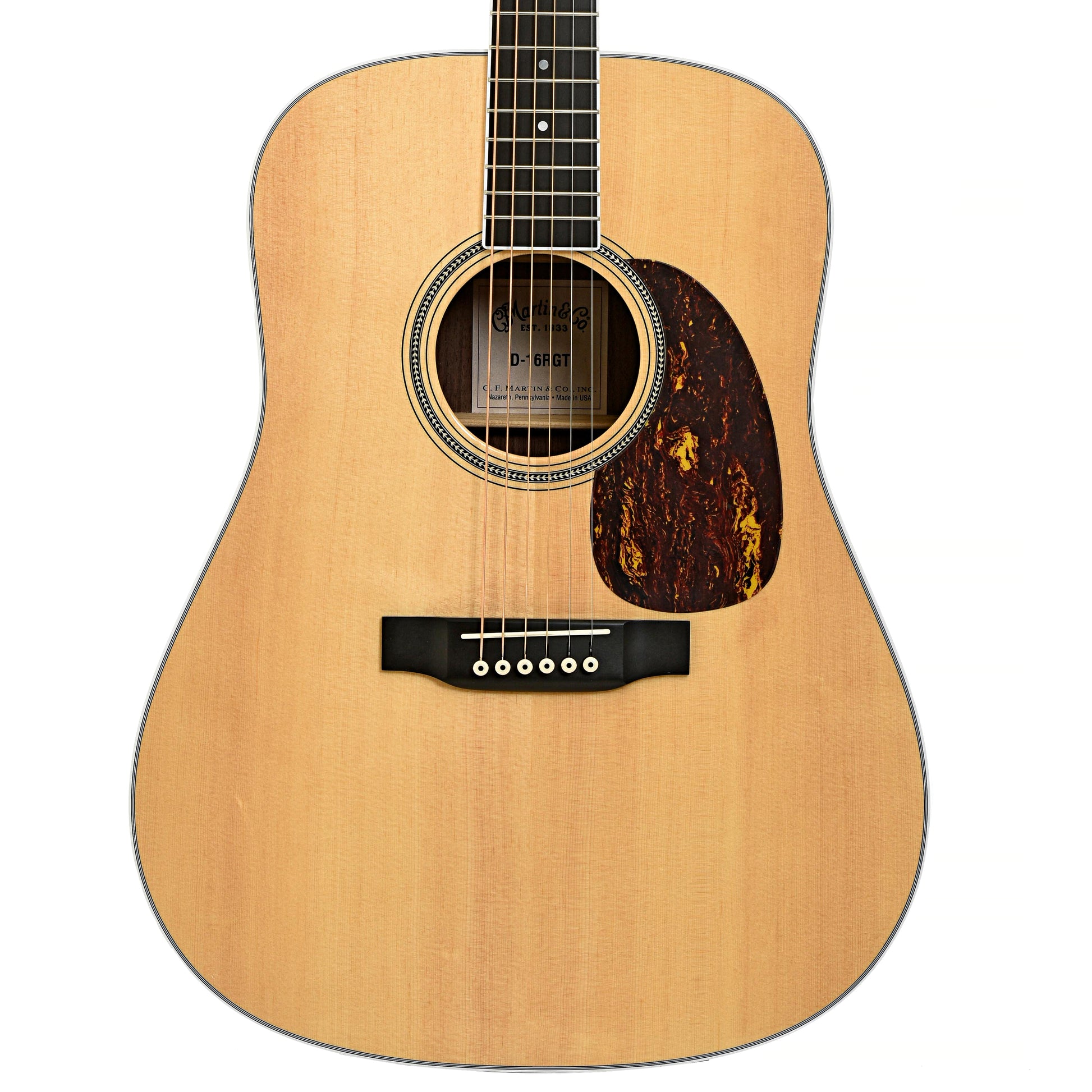 Front of Martin D-16RGT Acoustic Guitar 