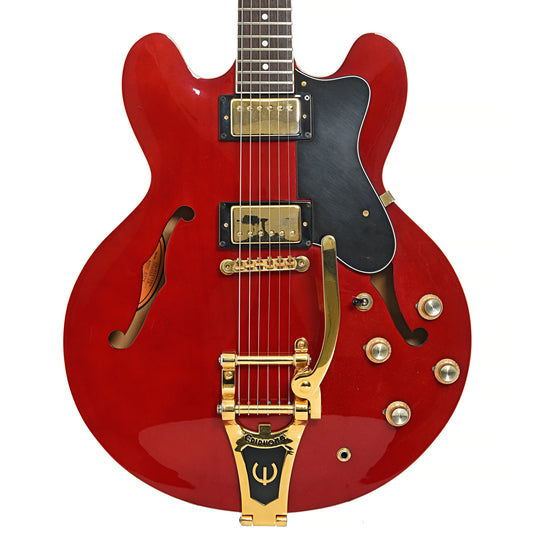 Front of Epiphone JA- Riviera Deluxe CH Jorma Kaukonen Signature