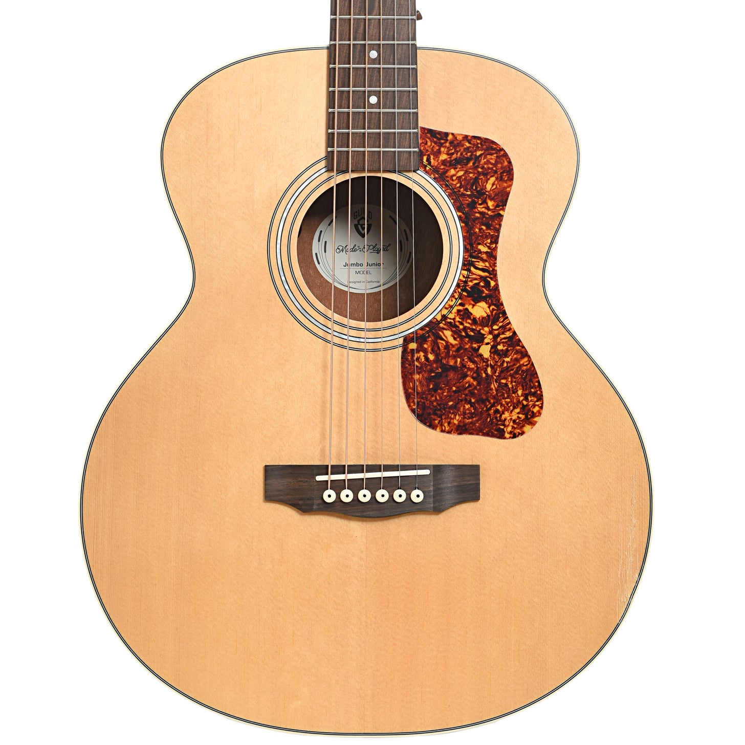 Front of Guild Jumbo Junior Acoustic Guitar, with Pickup (recent)