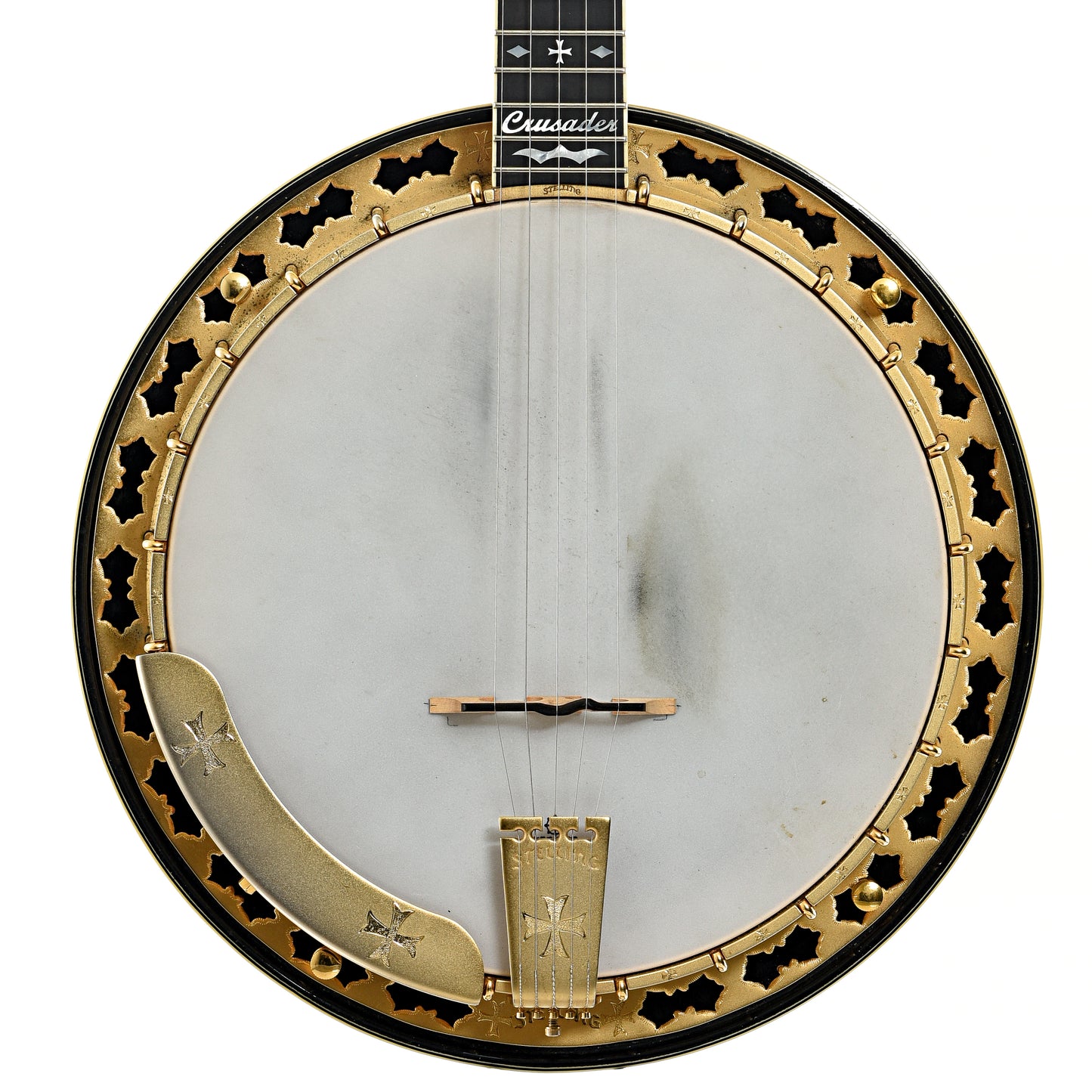 Front of Stelling Crusader Deluxe Resonator Banjo (2004)