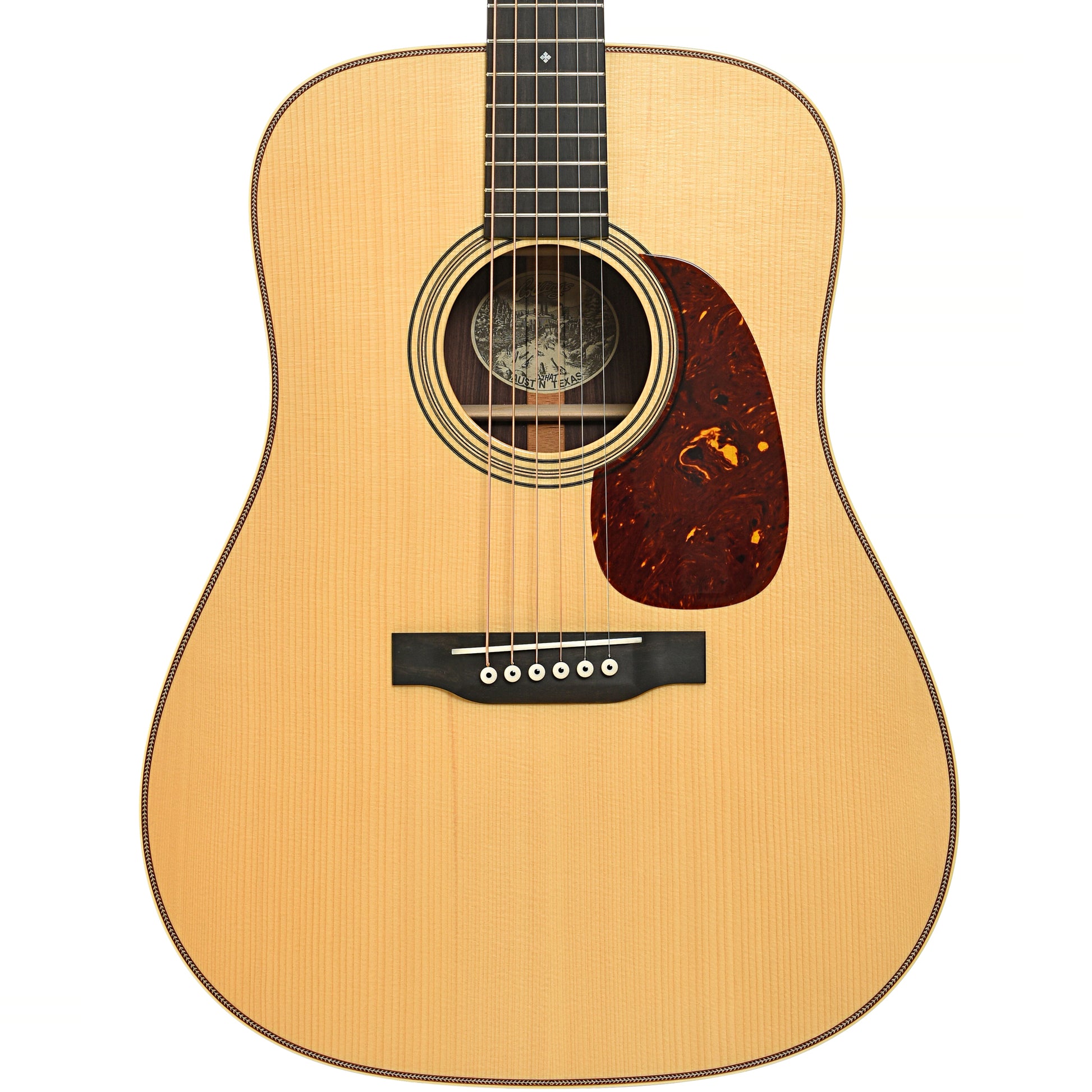 Front of Collings D2HT Traditional Series Acoustic Guitar, Adirondack Top