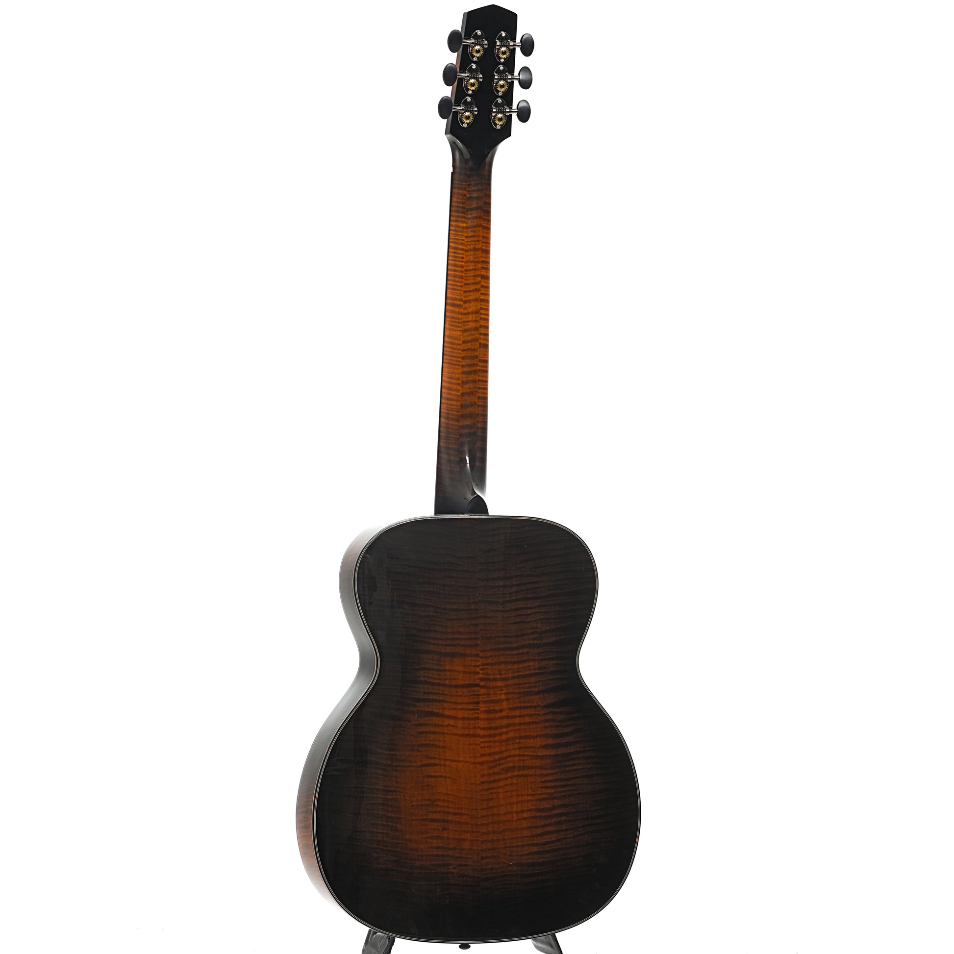 Full back and side of Northfield "The Rival" Archtop Acoustic Guitar, Antique Cremona Sunburst