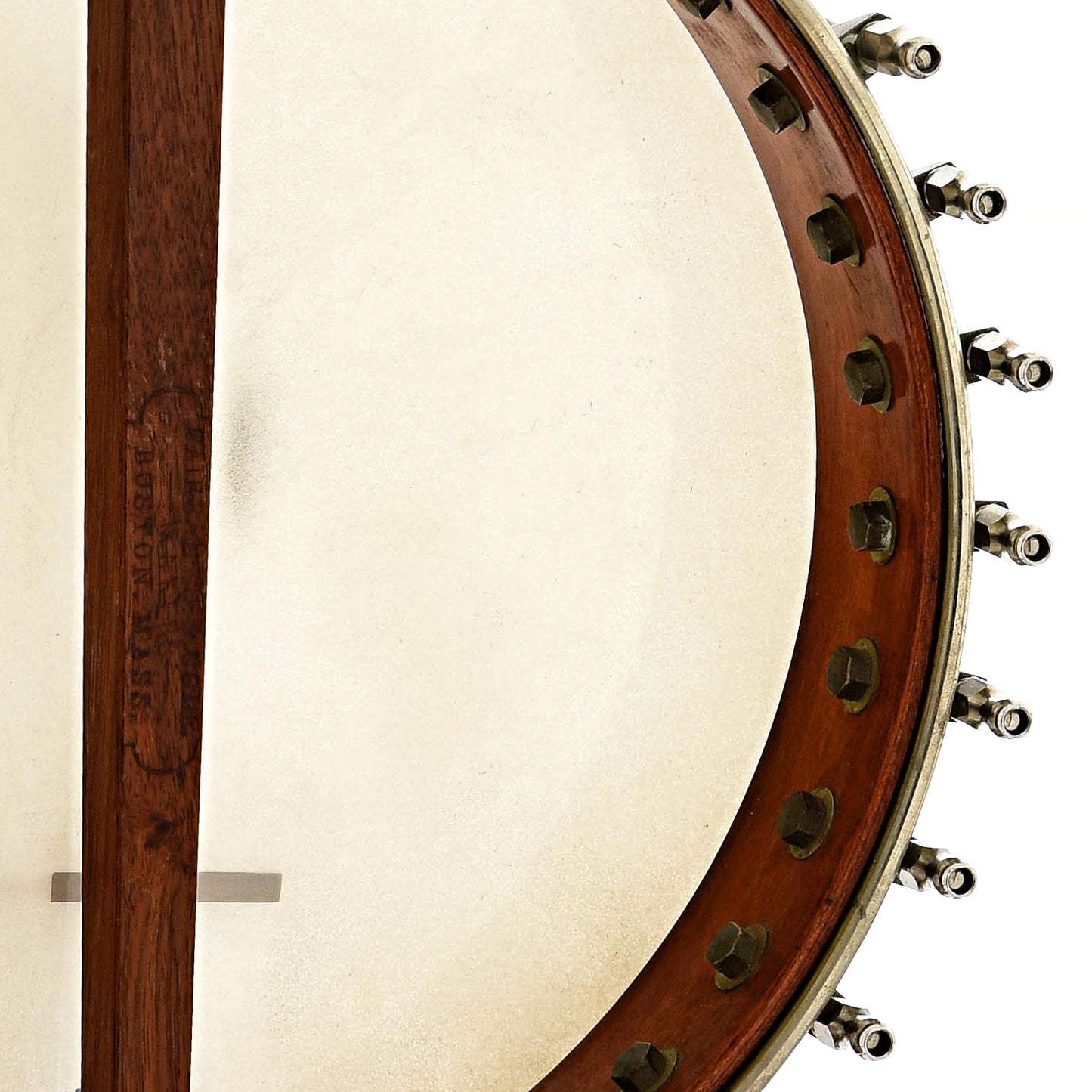 Inside rim of Fairbanks & Cole "Imperial" Open Back Banjo (c.1889)