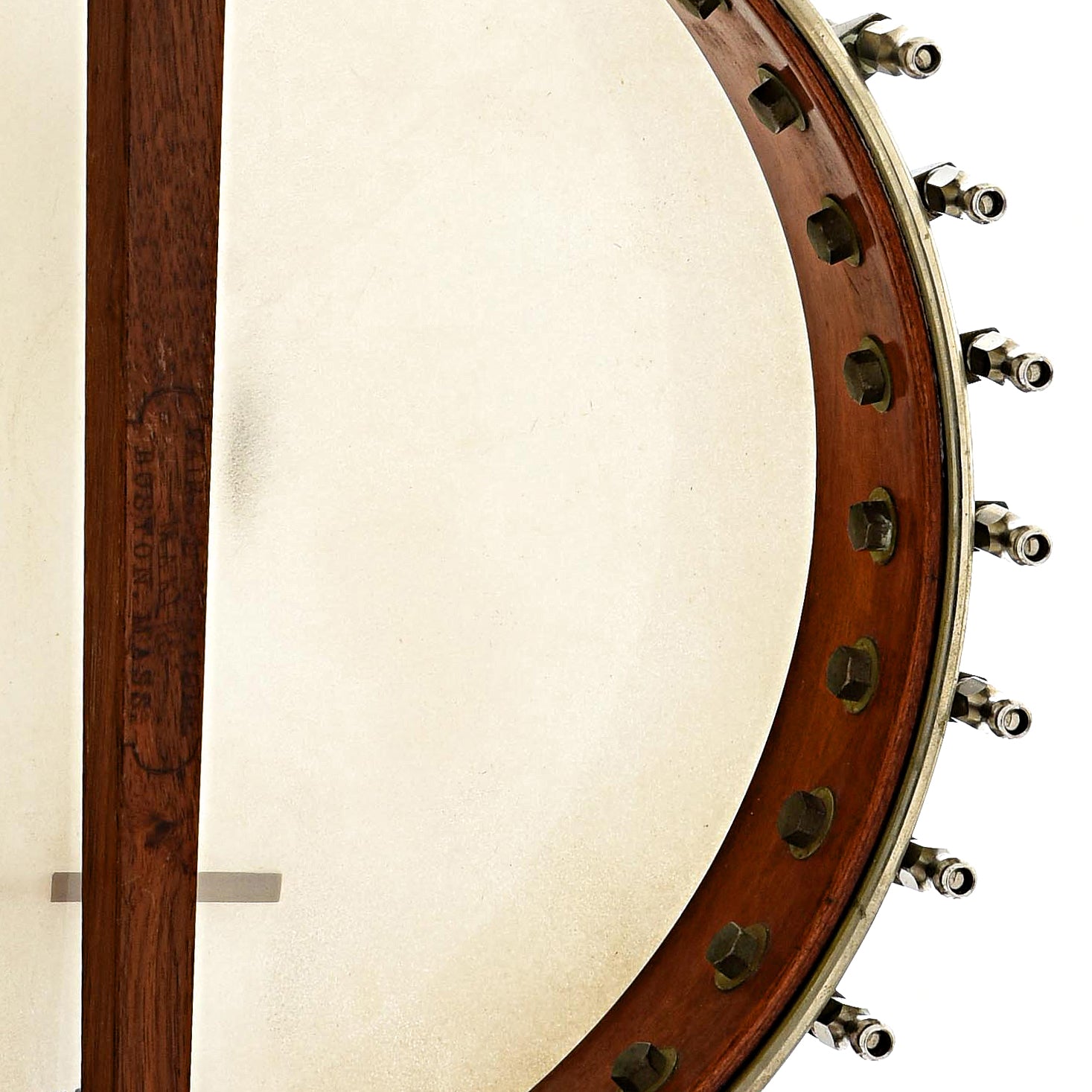 Inside rim of Fairbanks & Cole "Imperial" Open Back Banjo (c.1889)