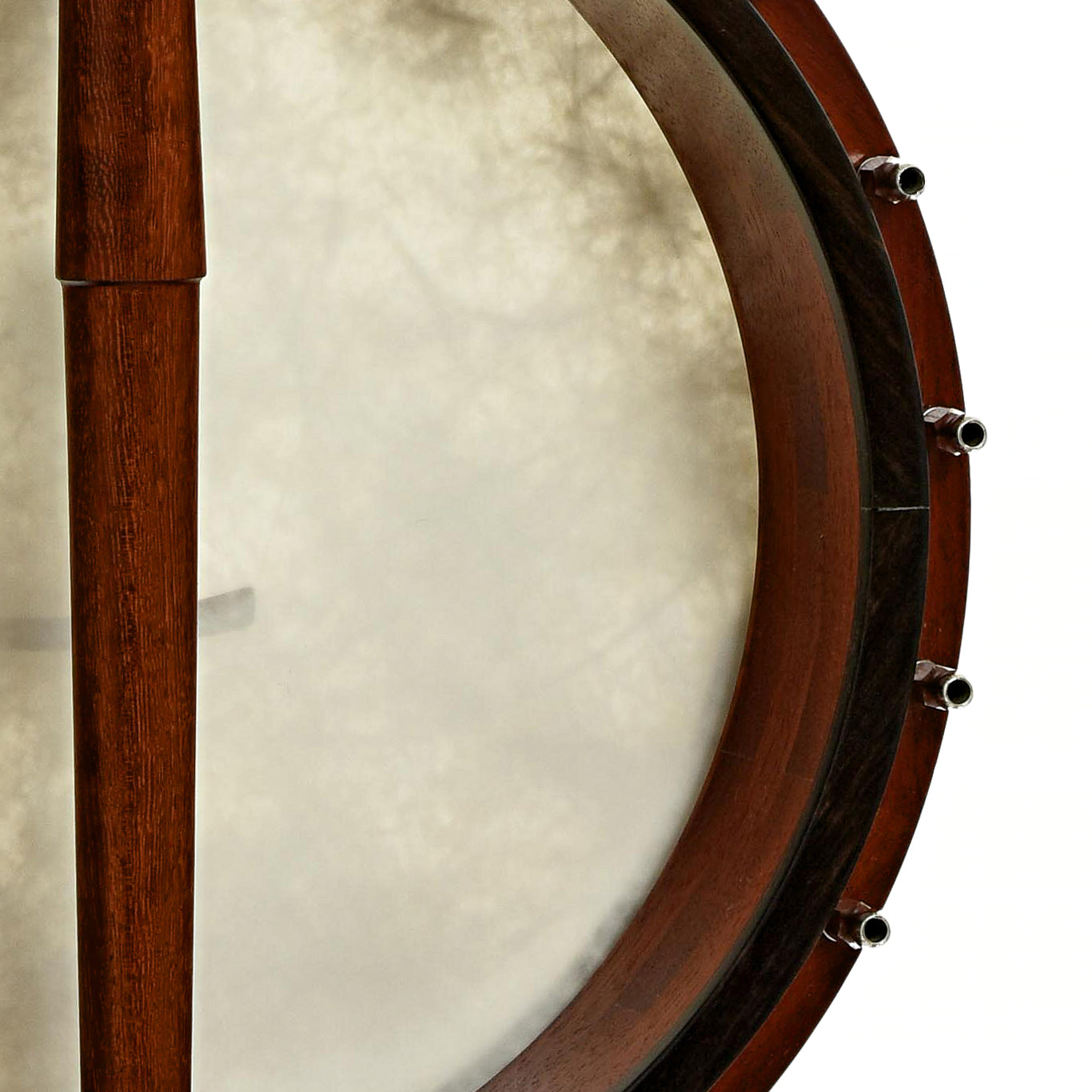 Inside rim of J.Romero Custom Open Back Banjo