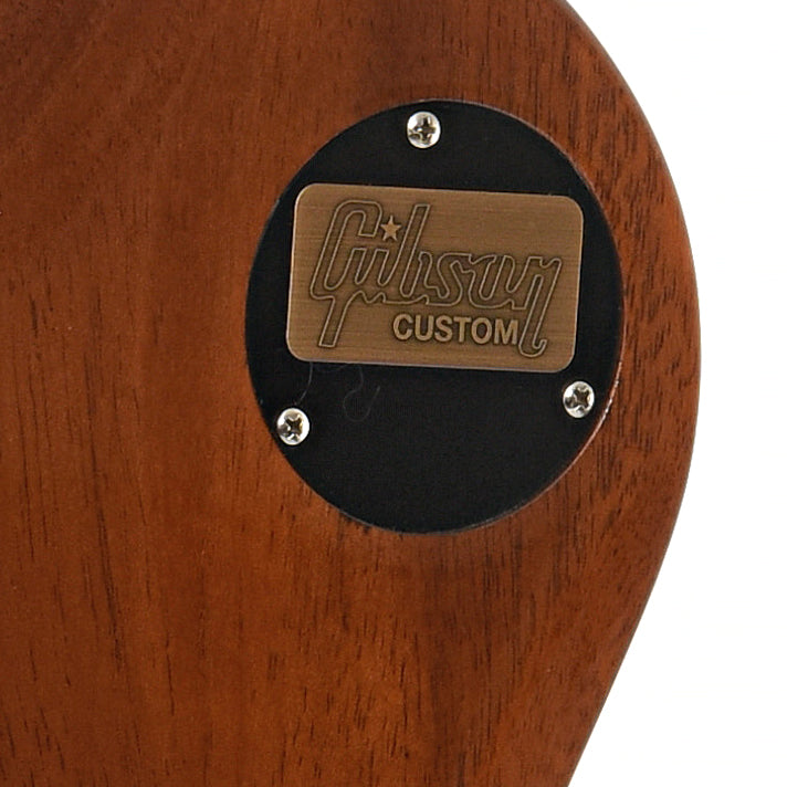 Gibson Custom logo on back pickup switch cavity cap. 