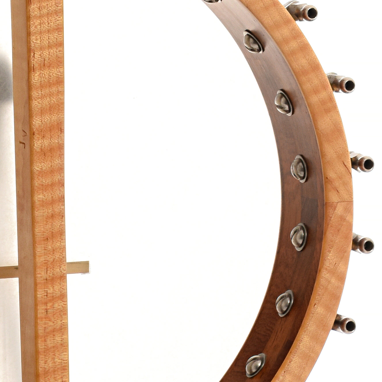 Inside rim of Cedar Mountain Jubilo V Openback Banjo