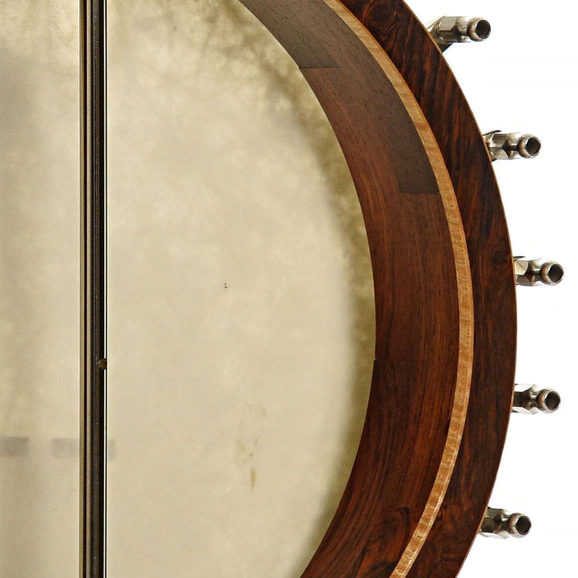 Inside rim of Wildwood Custom Dragon Tubaphone Banjo