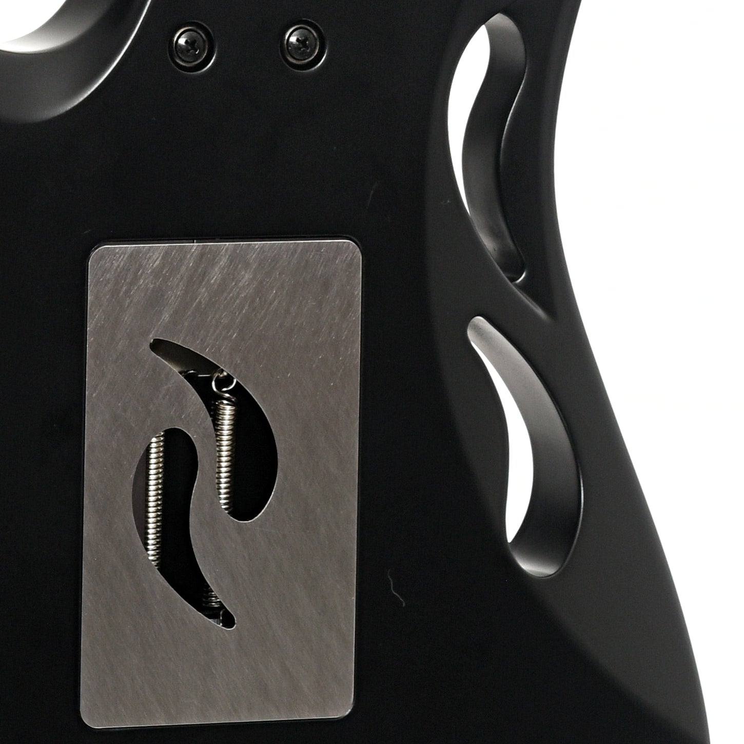 Back plate of Ibanez Steve Vai Signature PIA3761 Electric Guitar, Onyx Black