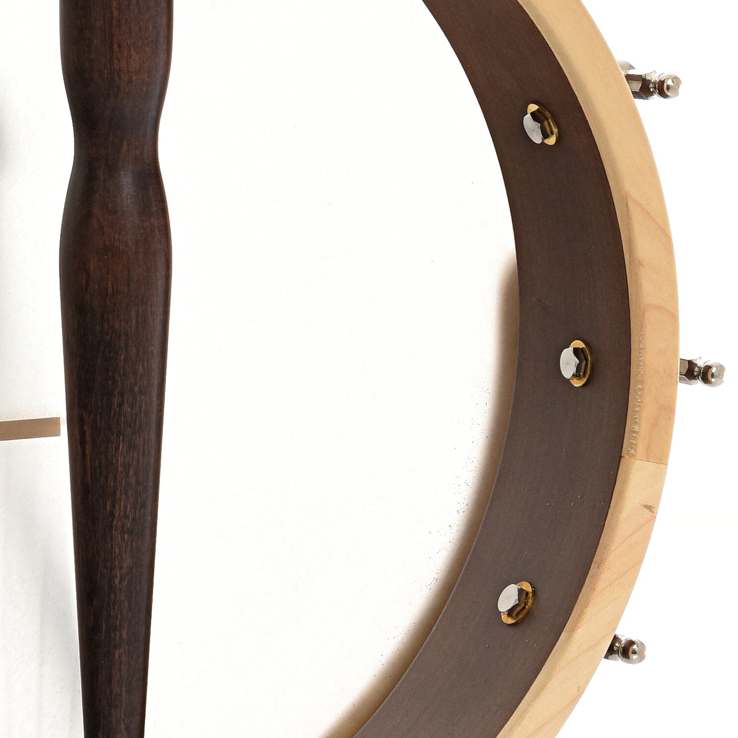 Inside rim of Gold Tone HM-100 High Moon A-Scale Openback Banjo