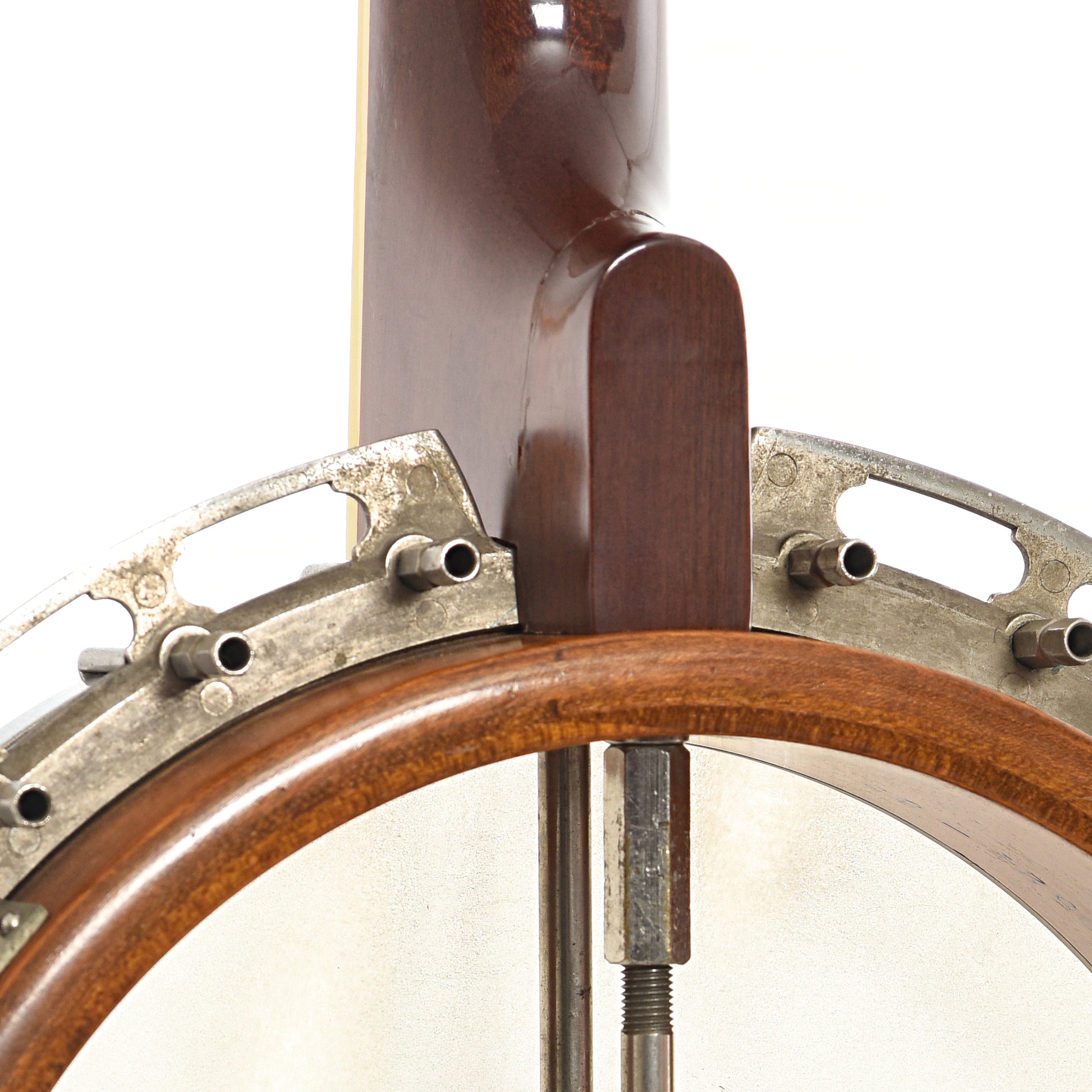 Neck joint of Gibson PB-3 Conversion Resonator Banjo (1930)