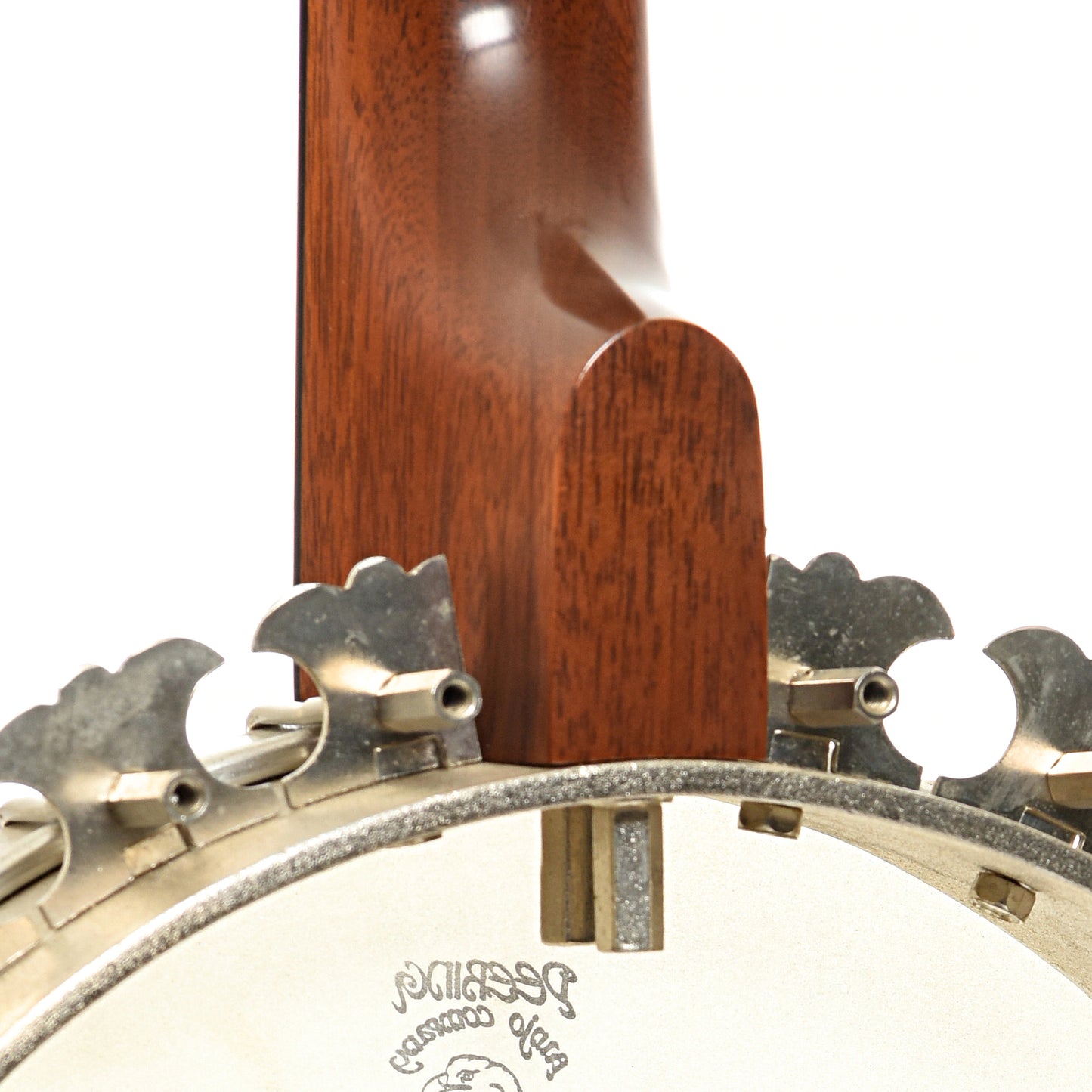 Neck joint of Deering Boston 5-string Resonator Banjo (1995)