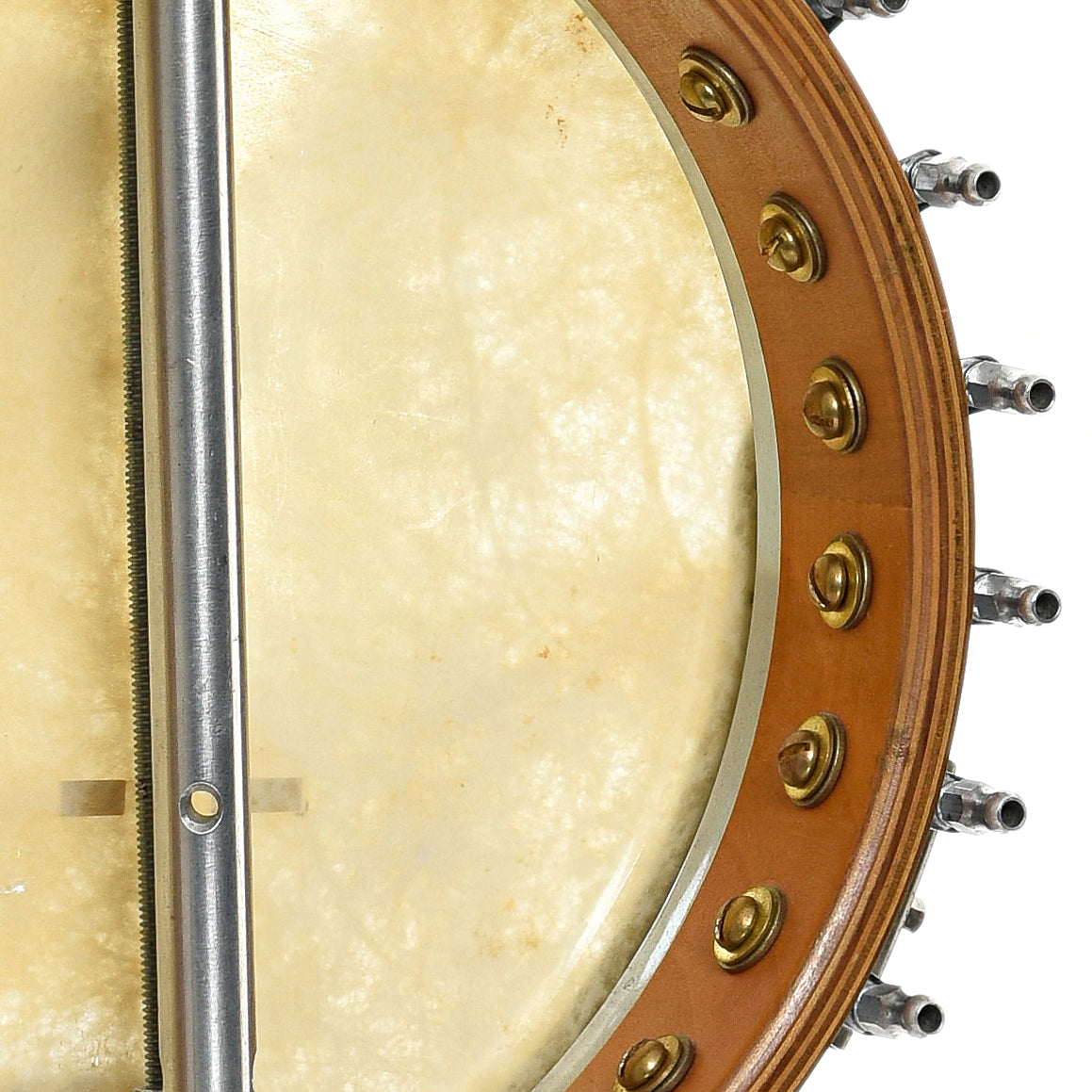 Inside rim of Muse Style No.5 Extra long Neck Banjo (mid 1960's)