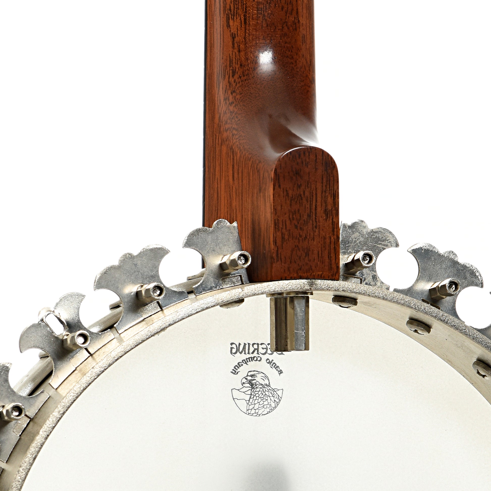 Rear neck joint and flange of Boston 5-String banjo