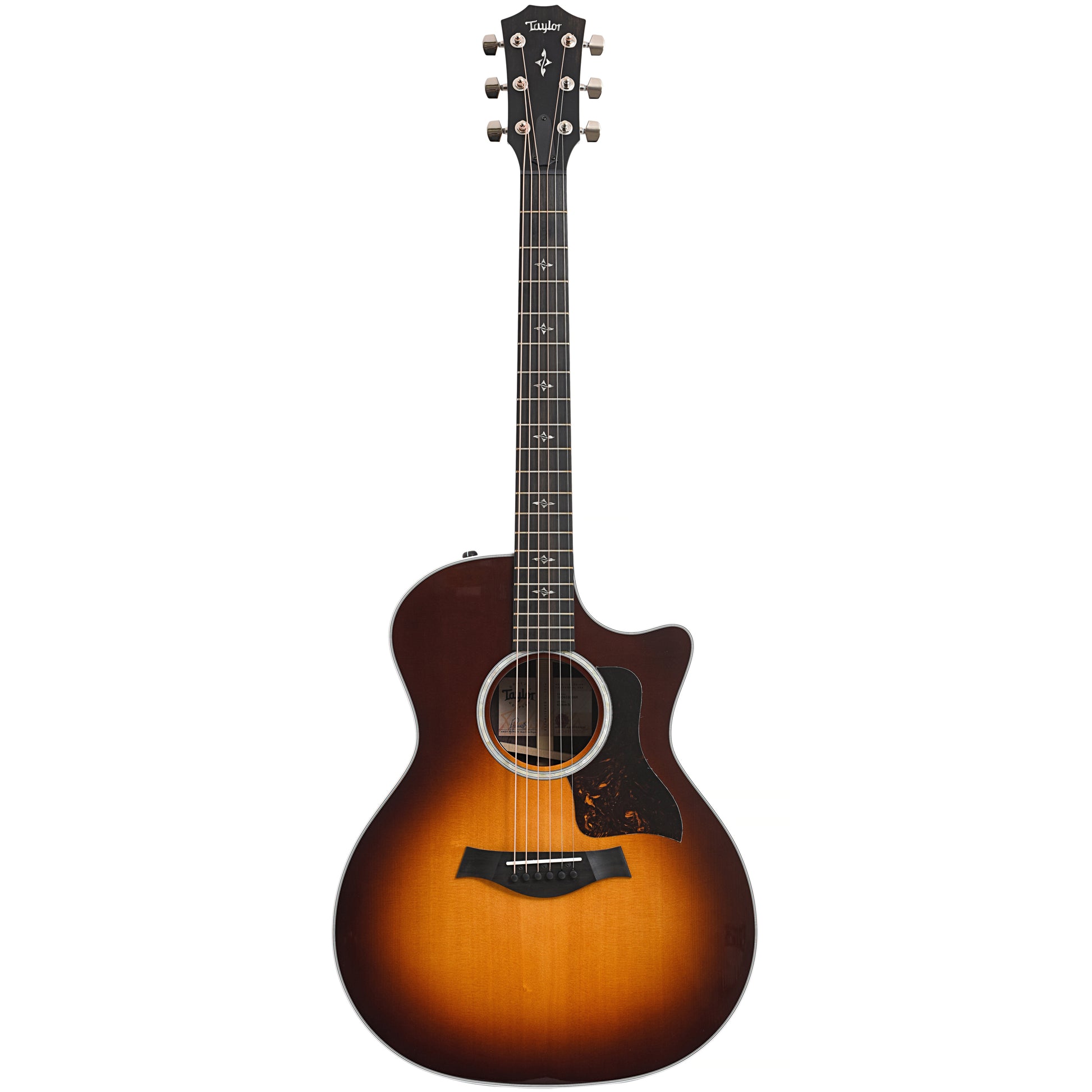 Full front of Taylor 414ce-R Acoustic Guitar, Tobacco Sunburst