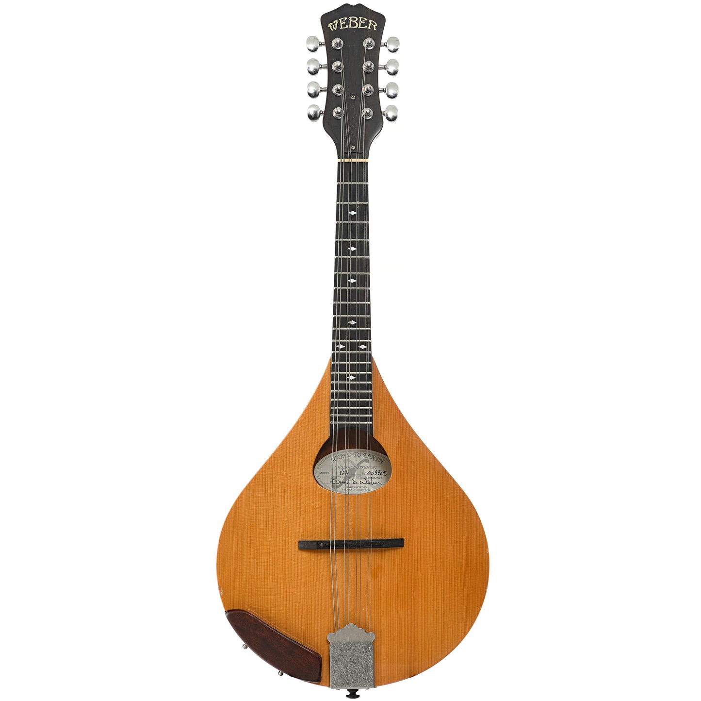 Full front of Weber Y2K A-Style Mandolin (2000)