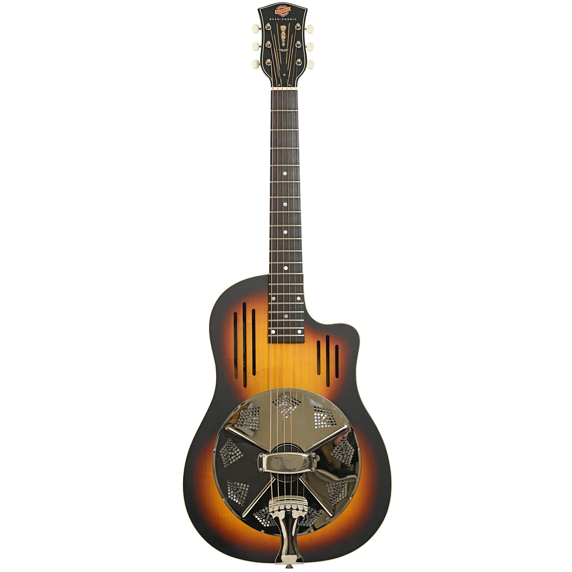 Full front of National Radiotone Bendaway Roundneck Resonator Guitar (2014)