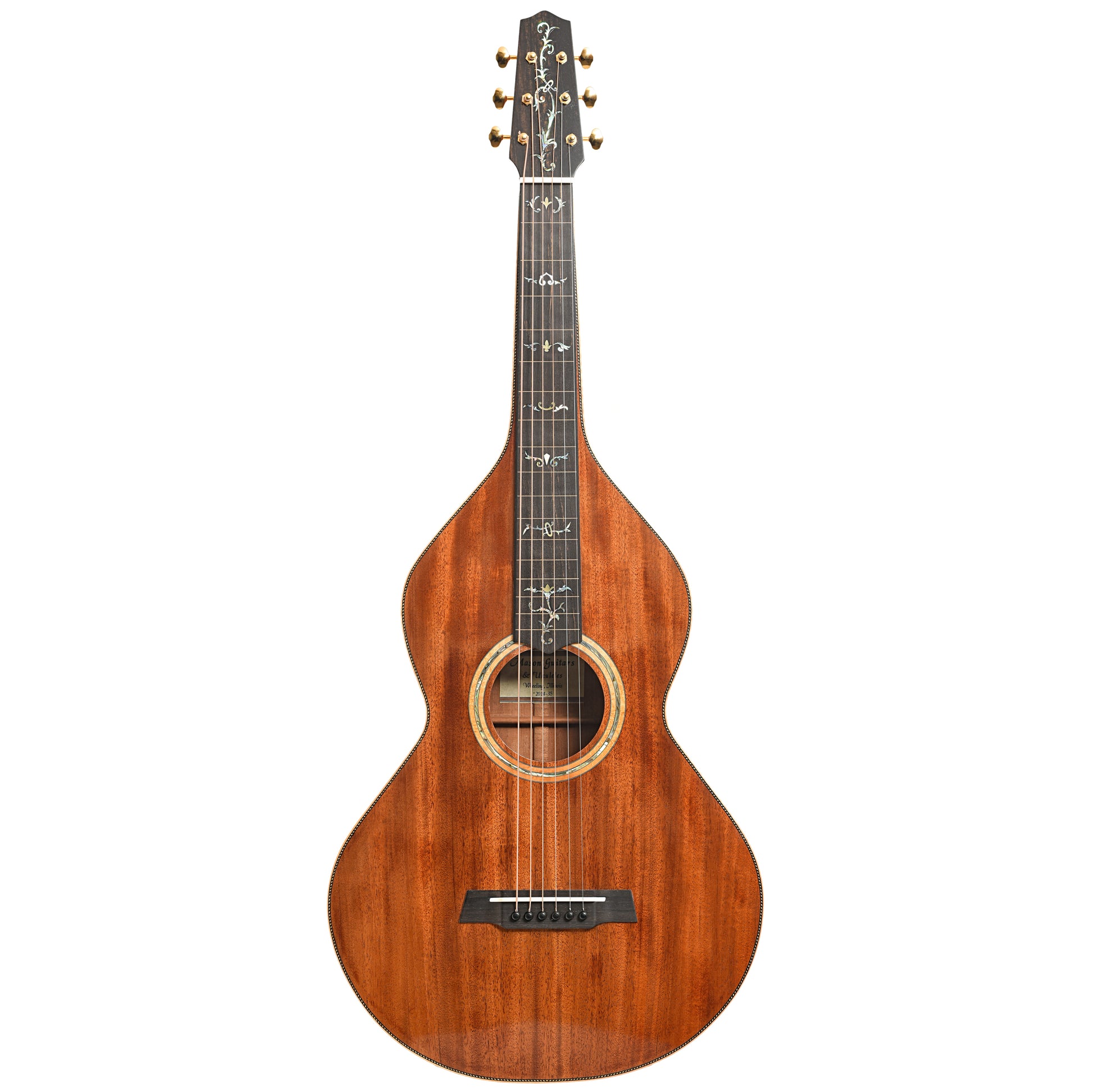 Full front of Mason Weissenborn-Style Hawaiian Guitar (2014)